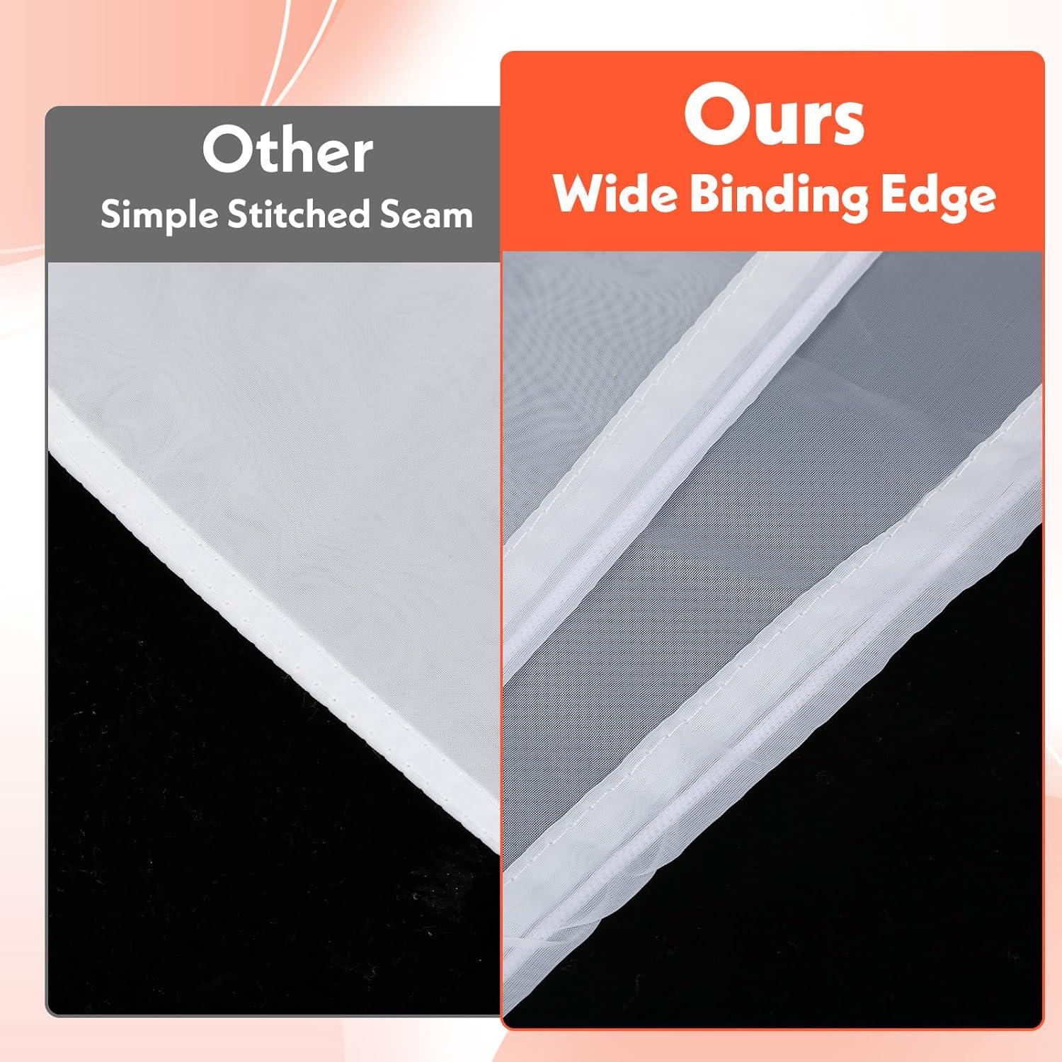 6 Bolsas Coladoras de Nylon Yuanan 30x20 cm Reutilizables