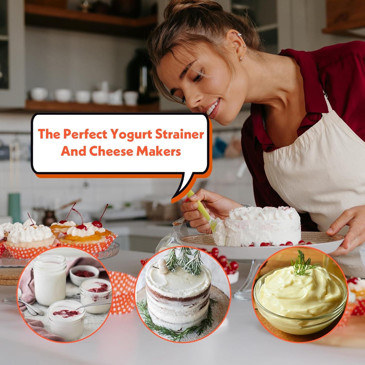 6 Bolsas Coladoras de Nylon Yuanan 30x20 cm Reutilizables