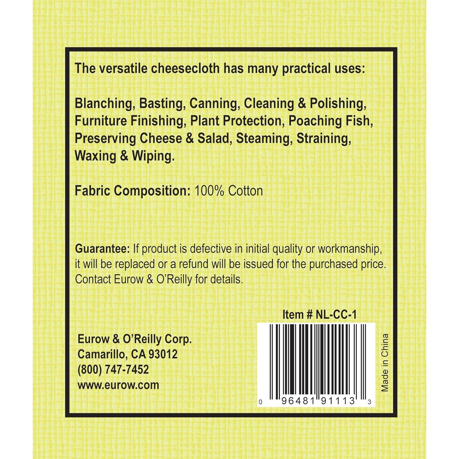 Tela de Queso Nouvelle Legende 100% Algodón Sin Blanquear 3 Yds