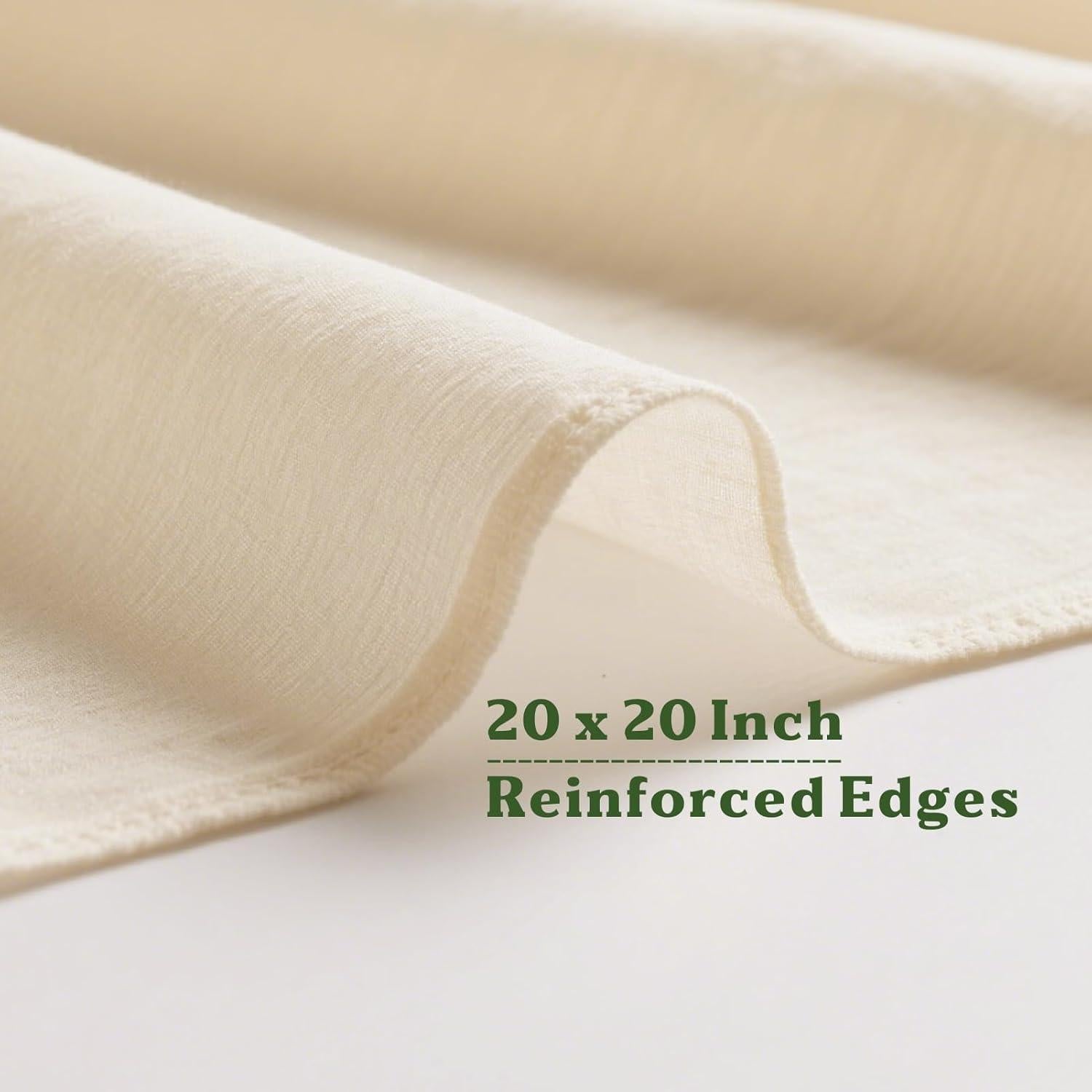 Paños de Queso 10 Pack 100% Algodón Orgánico 50.8x50.8 cm