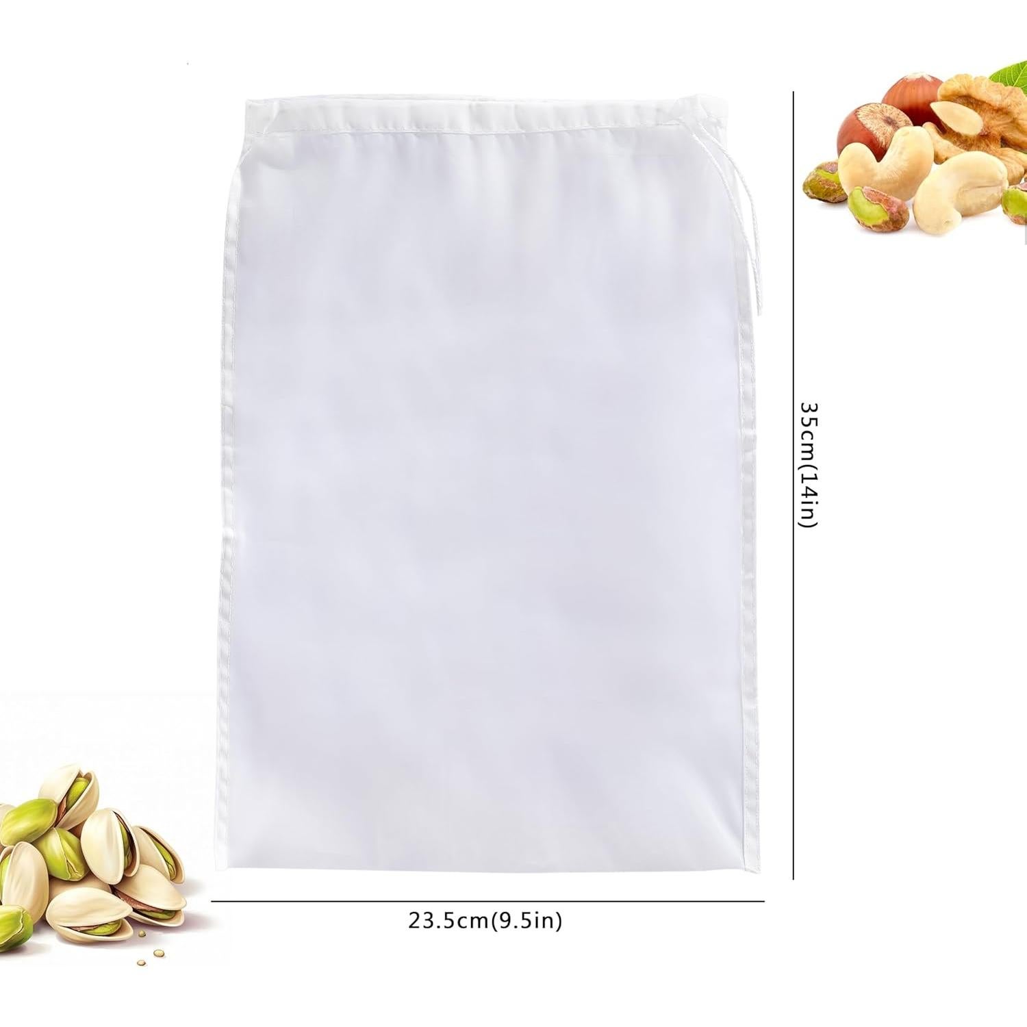 Bolsas Reutilizables para Colar Leche de Nueces COKUMA 24x36cm