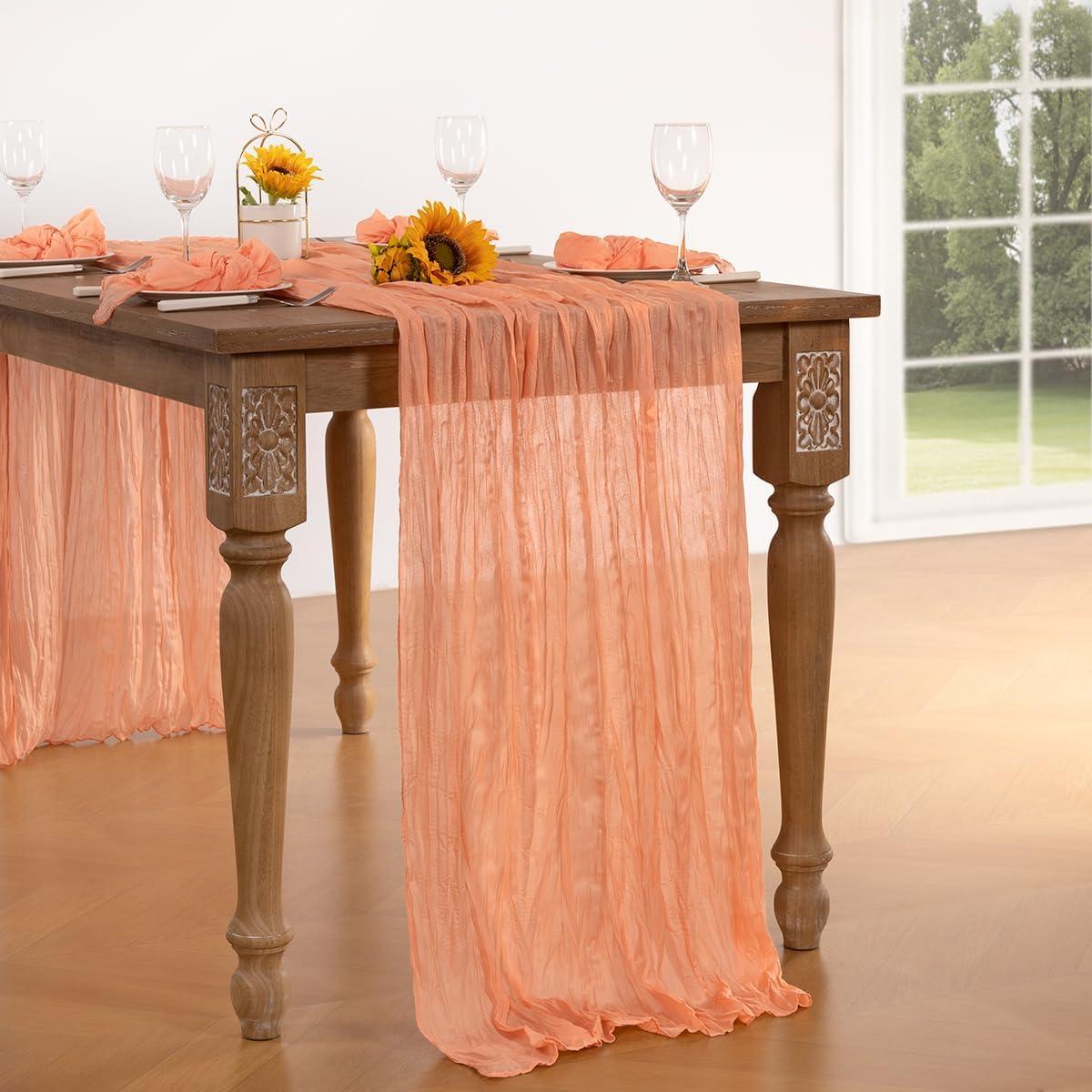 Caminito de Mesa Boho DeZerlor Durazno 10 Piezas 304.8 cm