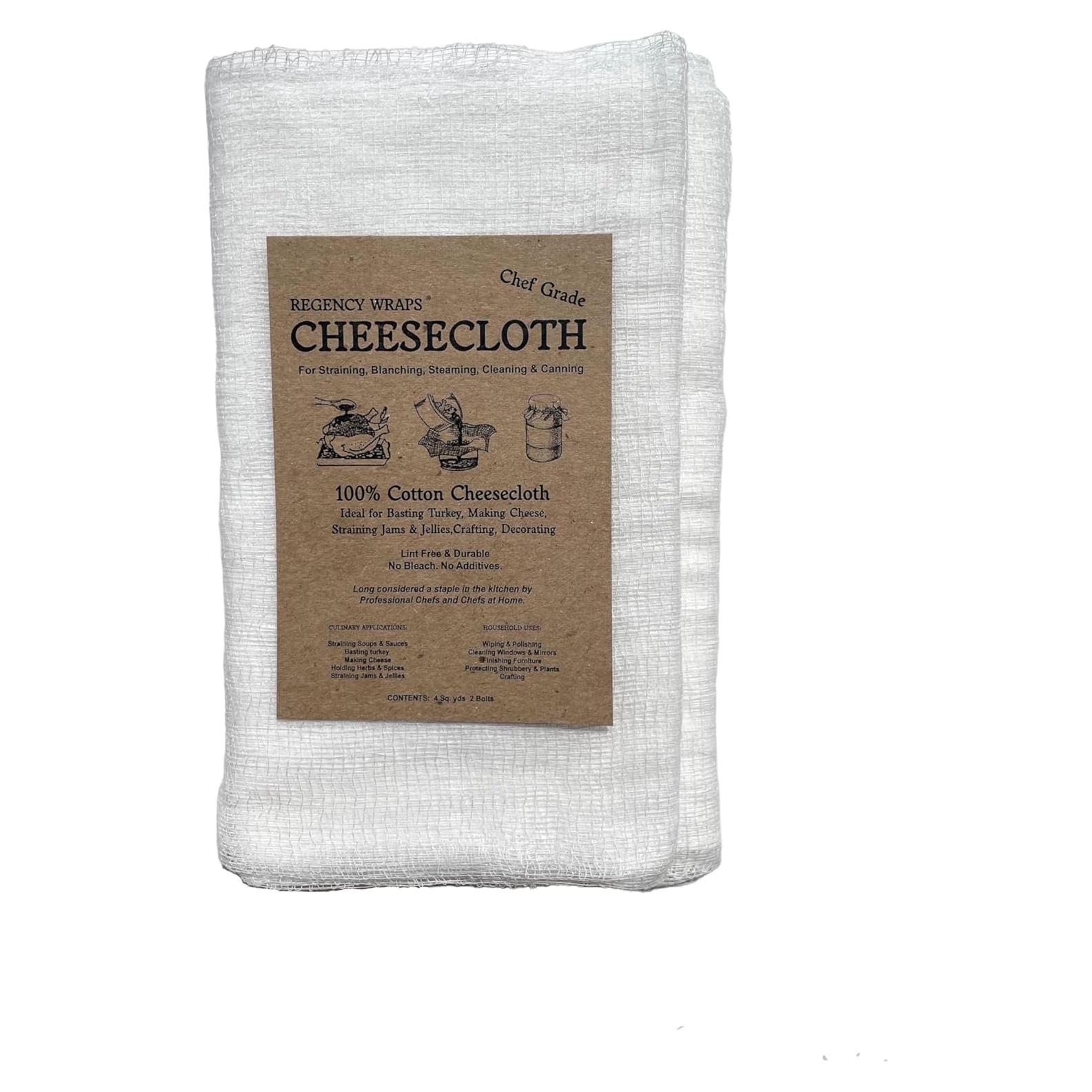 Tela de Queso 100% Algodón Regency Wraps 182x91 cm (Paquete de 2)