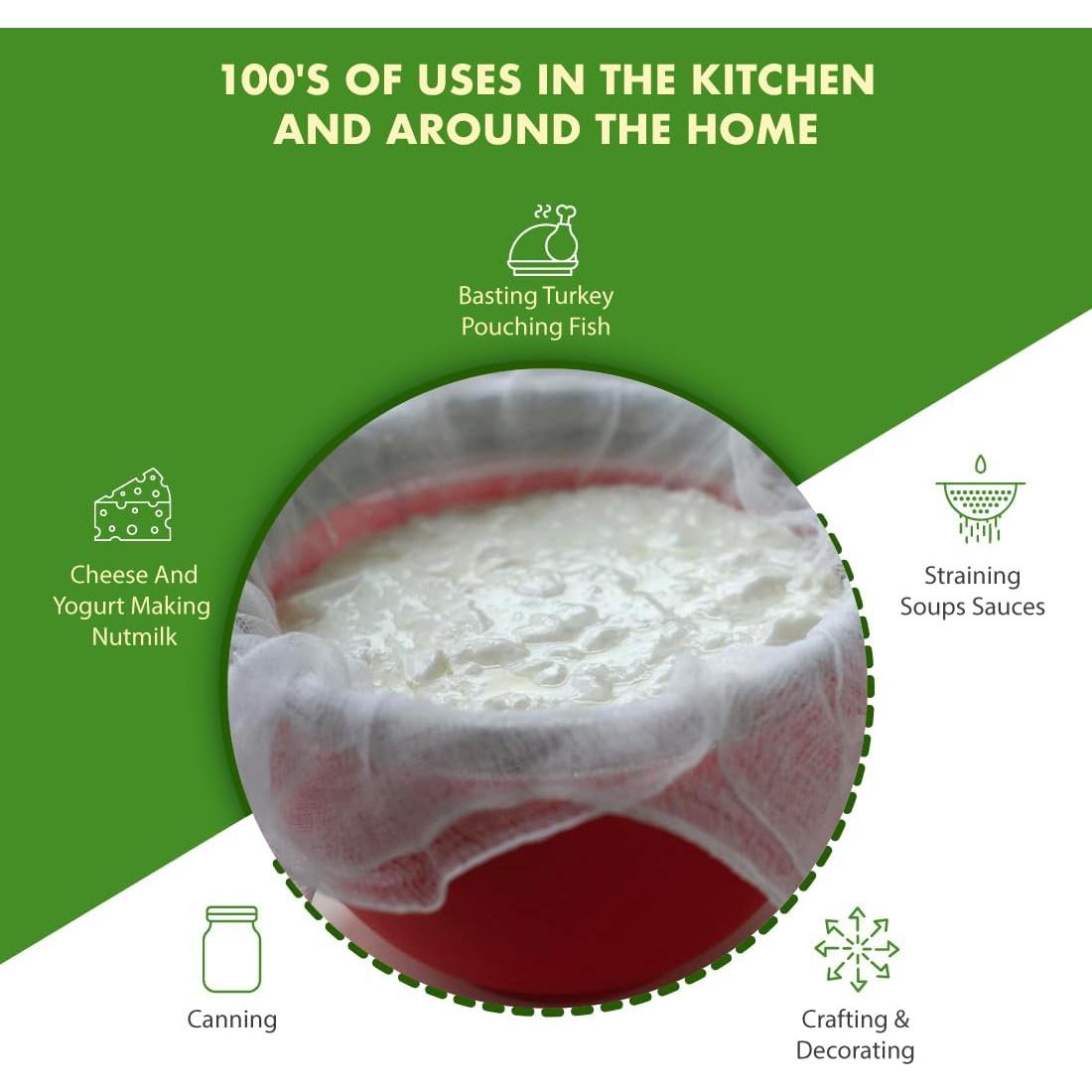 Tela de Queso 100% Algodón Regency Wraps 182x91 cm (Paquete de 2)