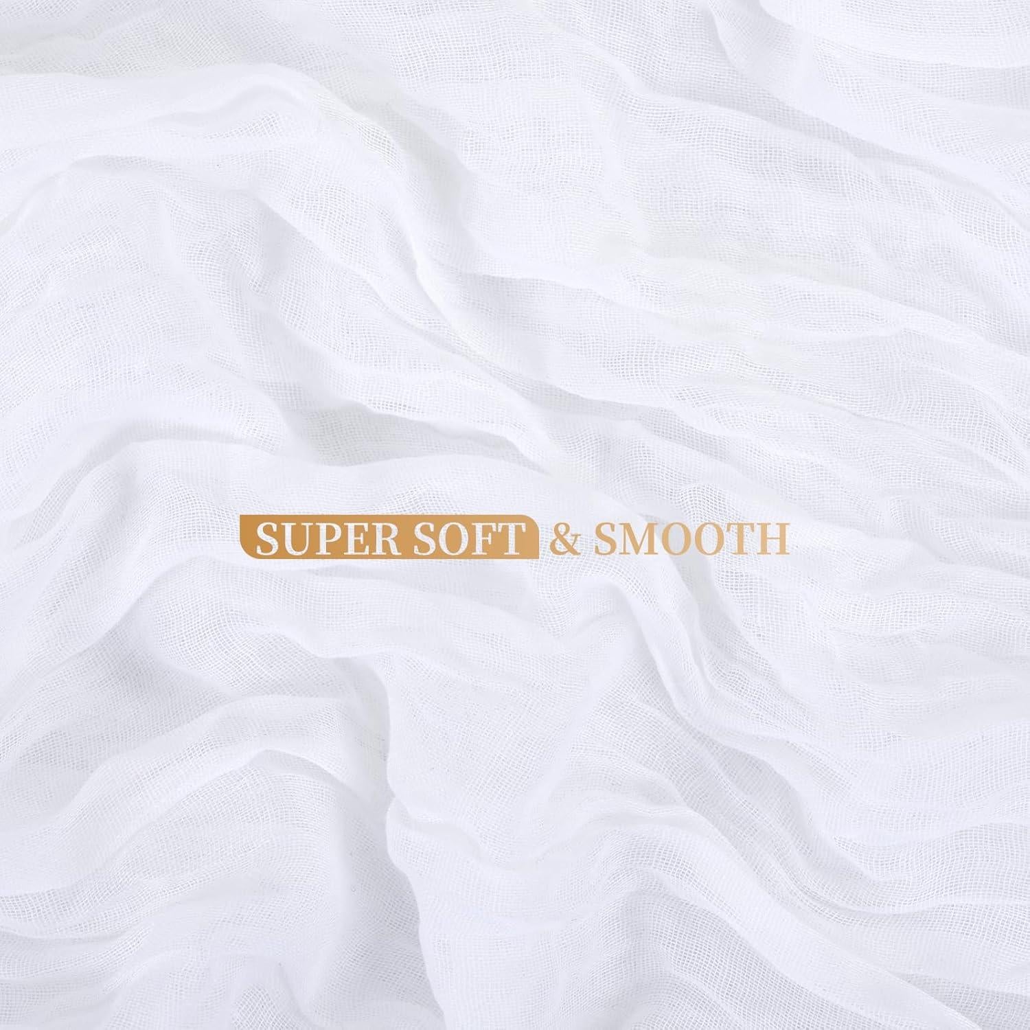 Paquete de 10 Caminos de Mesa de Gasa Blanca 50.8x304.8cm