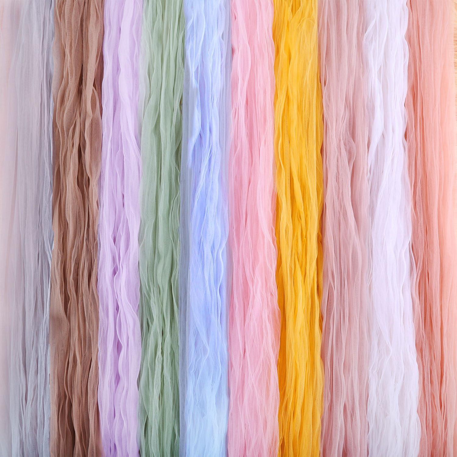 Corredor de Mesa de Gasa Sage 96.5x305 cm TuTive para Bodas