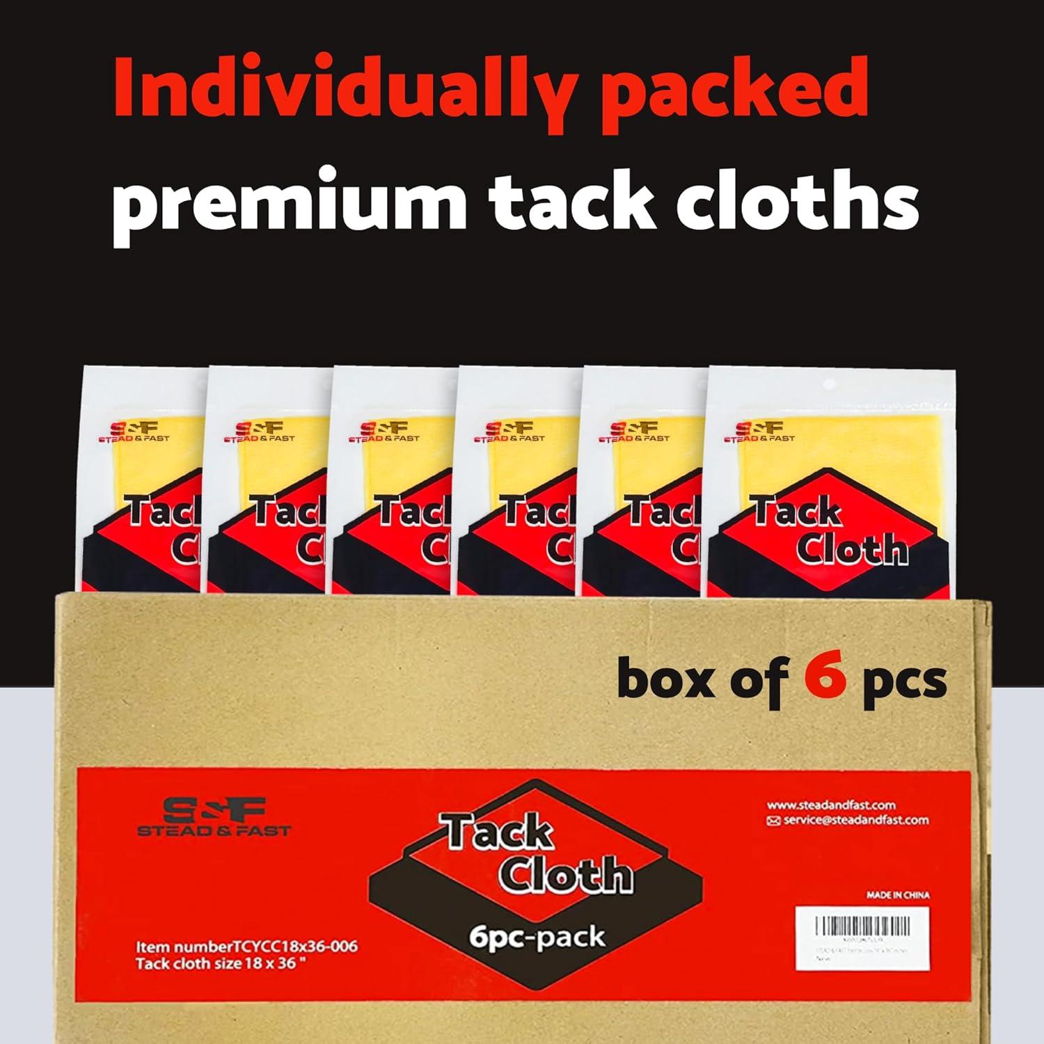 Paño Adhesivo para Pintores S&F STEAD & FAST 6 Pcs 45x91 cm