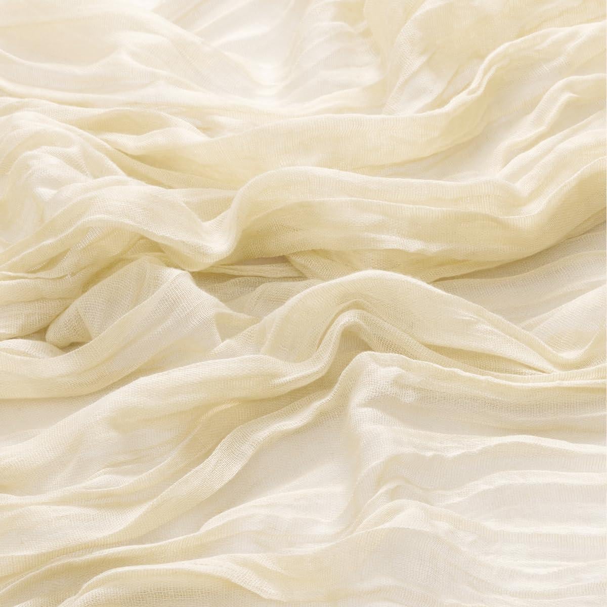 Camino de Mesa Boho MLMW 4.1m Gasa Cheesecloth Rústico