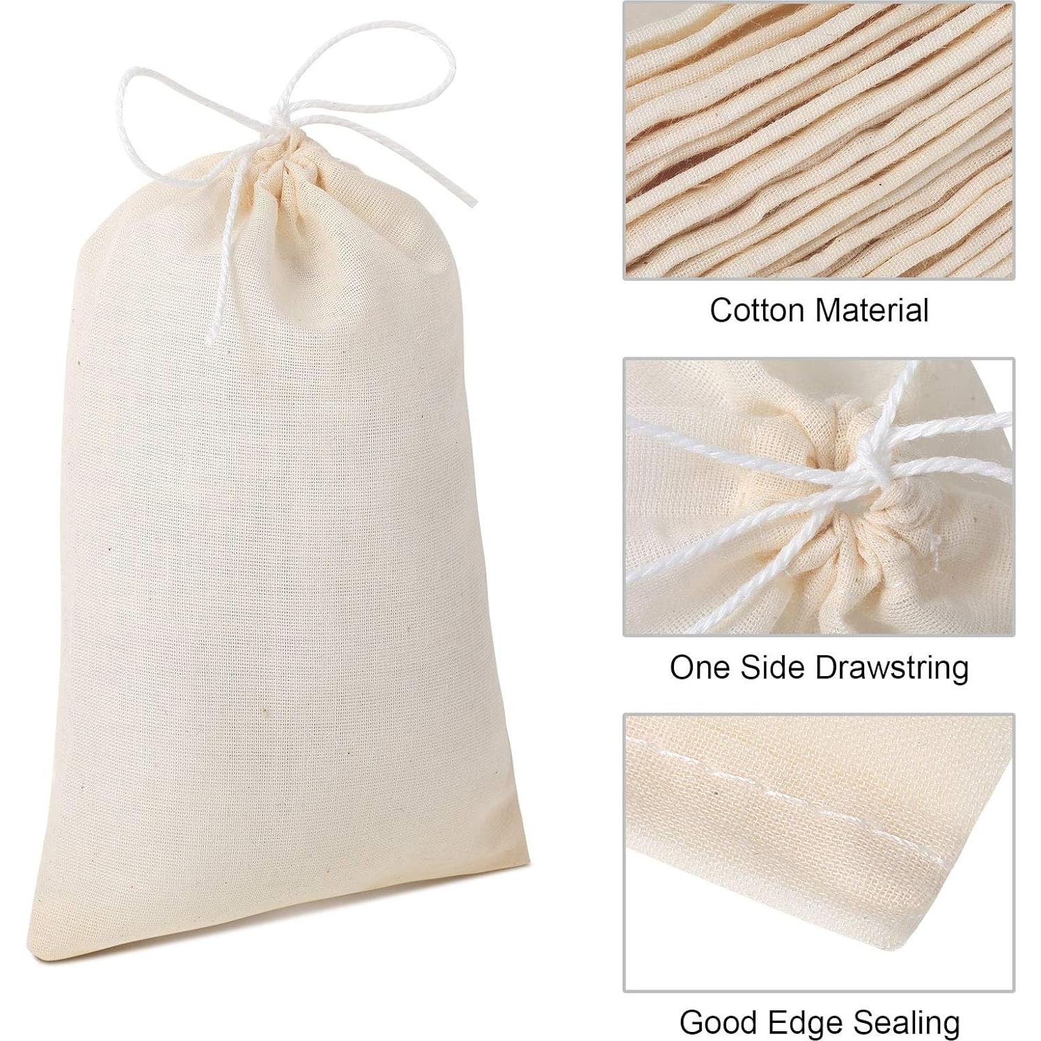 Bolsas de Tela Reutilizables Boao 50 Pcs 10x15 cm para Té y Café