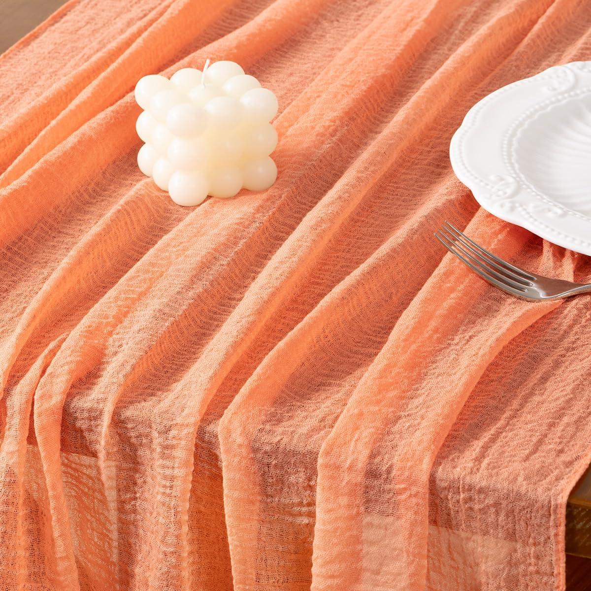 Corredor de Mesa de Gasa Durazno Socomi 89x305 cm