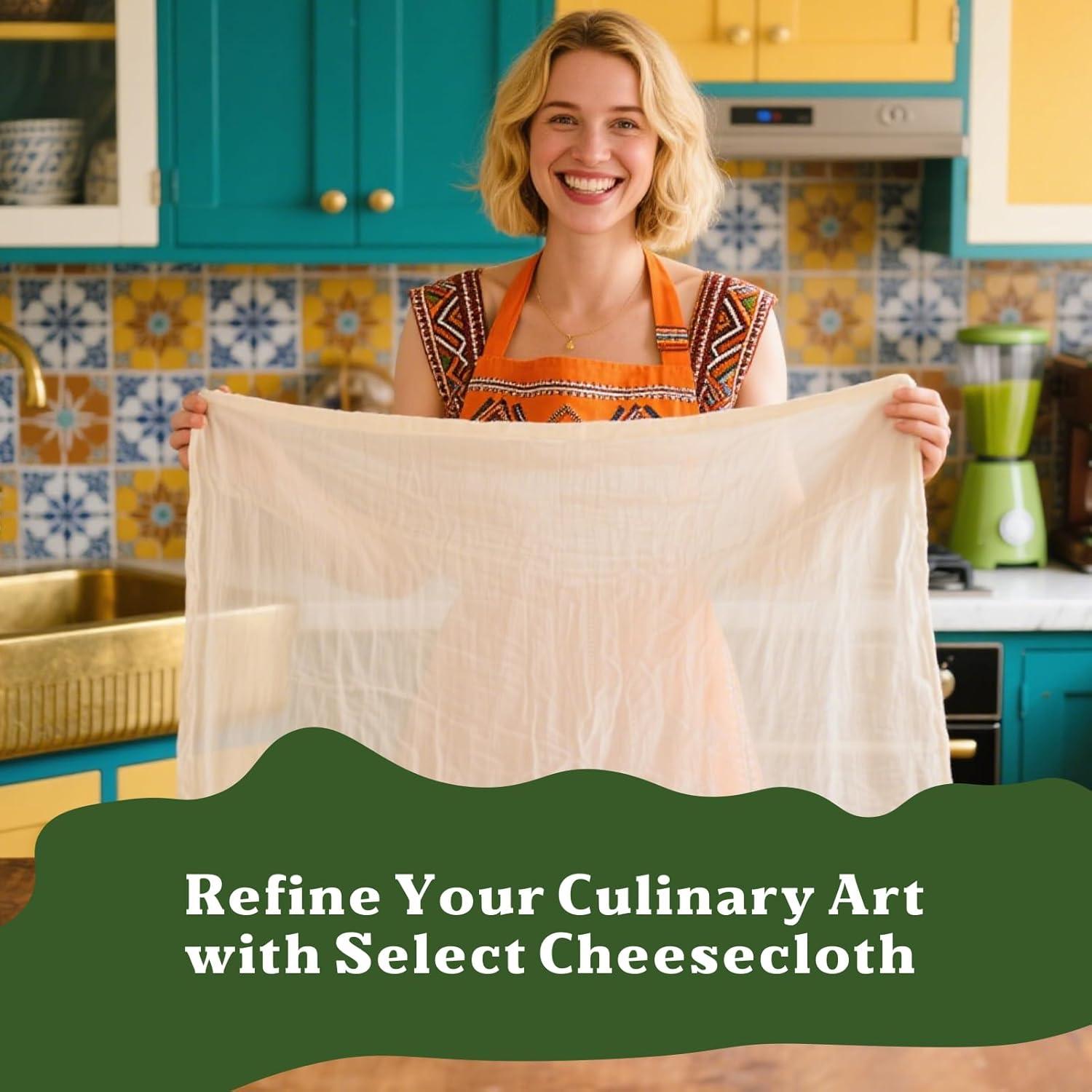 Gasa Orgánica 100% Algodón Sin Blanquear 2 Yardas JCIIEWF