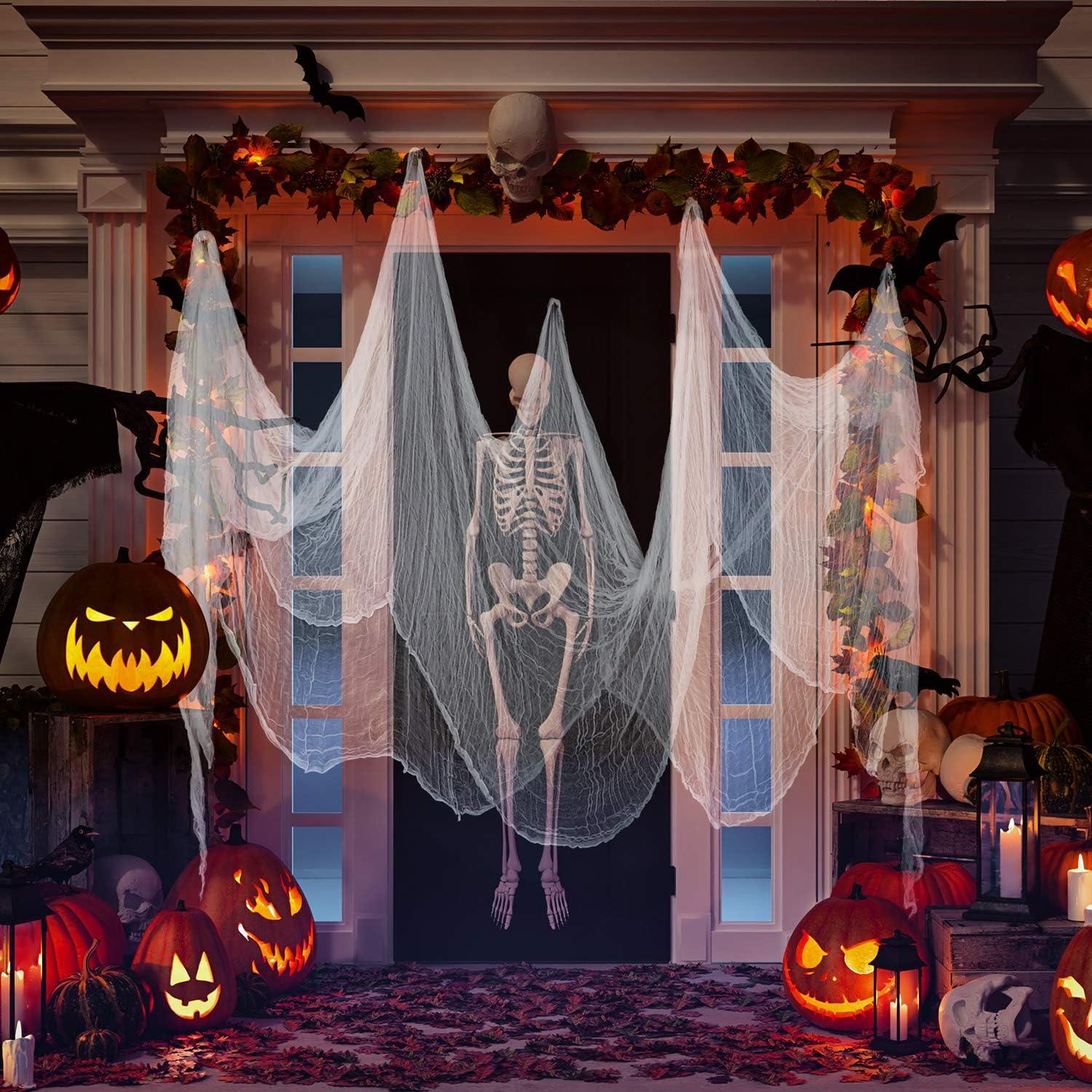 Tela de Queso Halloween Boao 216 x 500 cm Algodón Decoración