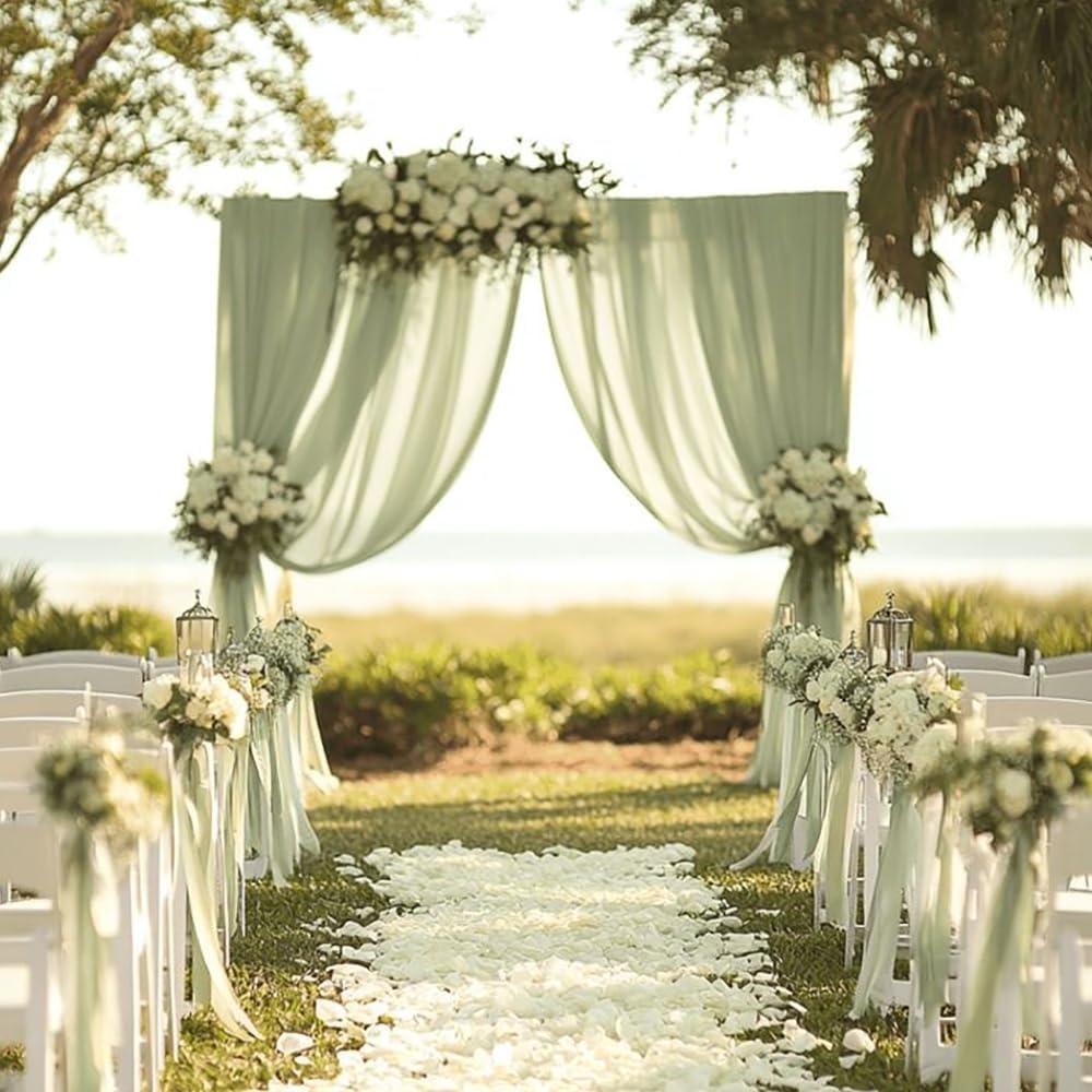 Caminito de Mesa Boho Sajoo Verde Salvia 89 x 305 cm Tela de Queso