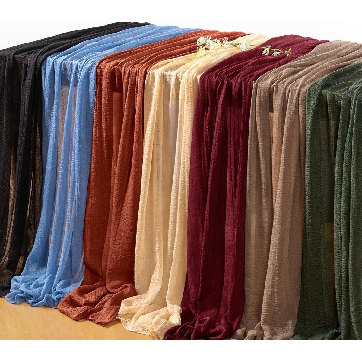 Caminito de Mesa Boho DeZerlor Gasa Champagne 2 Piezas 120 cm