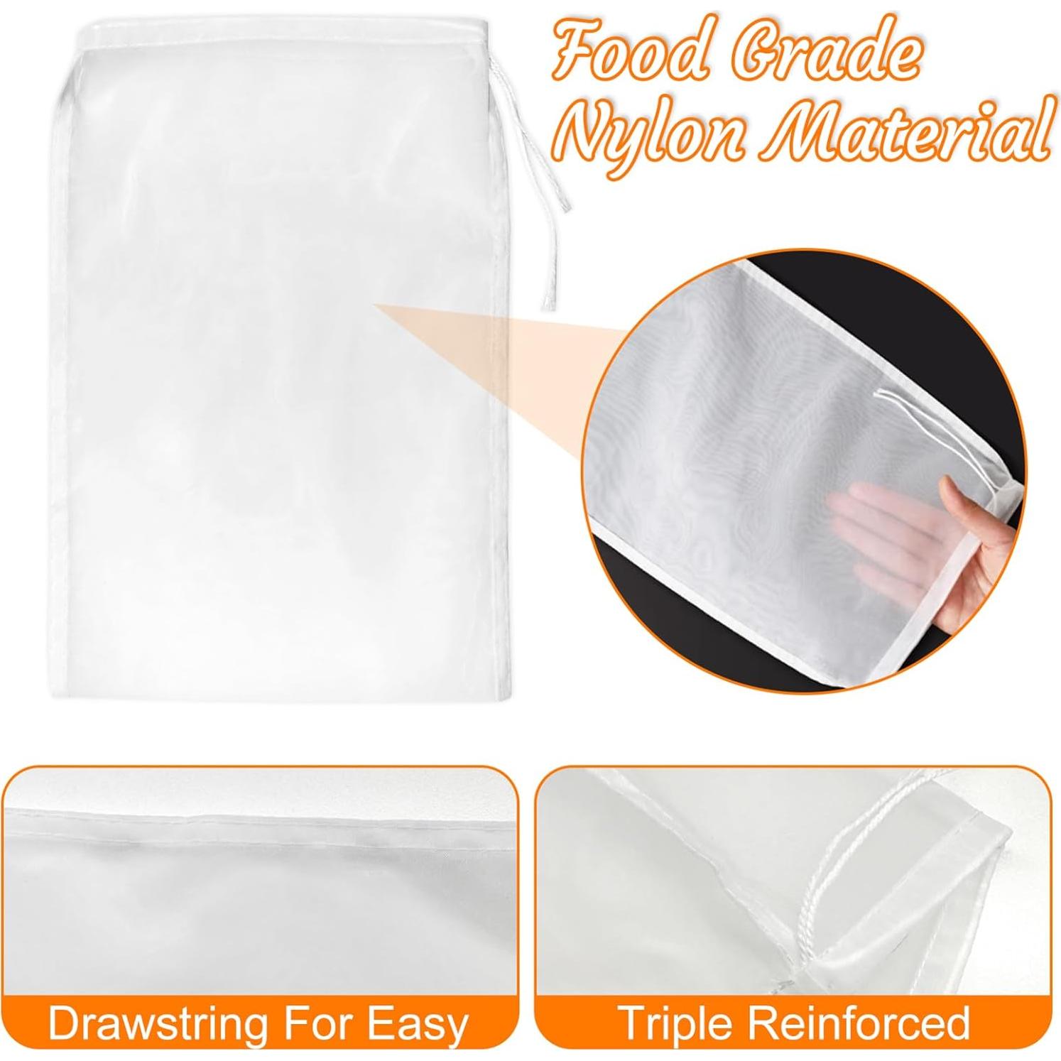 Bolsas de Tela Reutilizables Dizaolive para Filtrar Alimentos - 3 Piezas