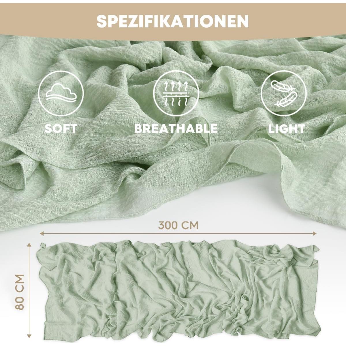 Corredor de Mesa Artoid Mode Verde Salvia 120 cm Poliester