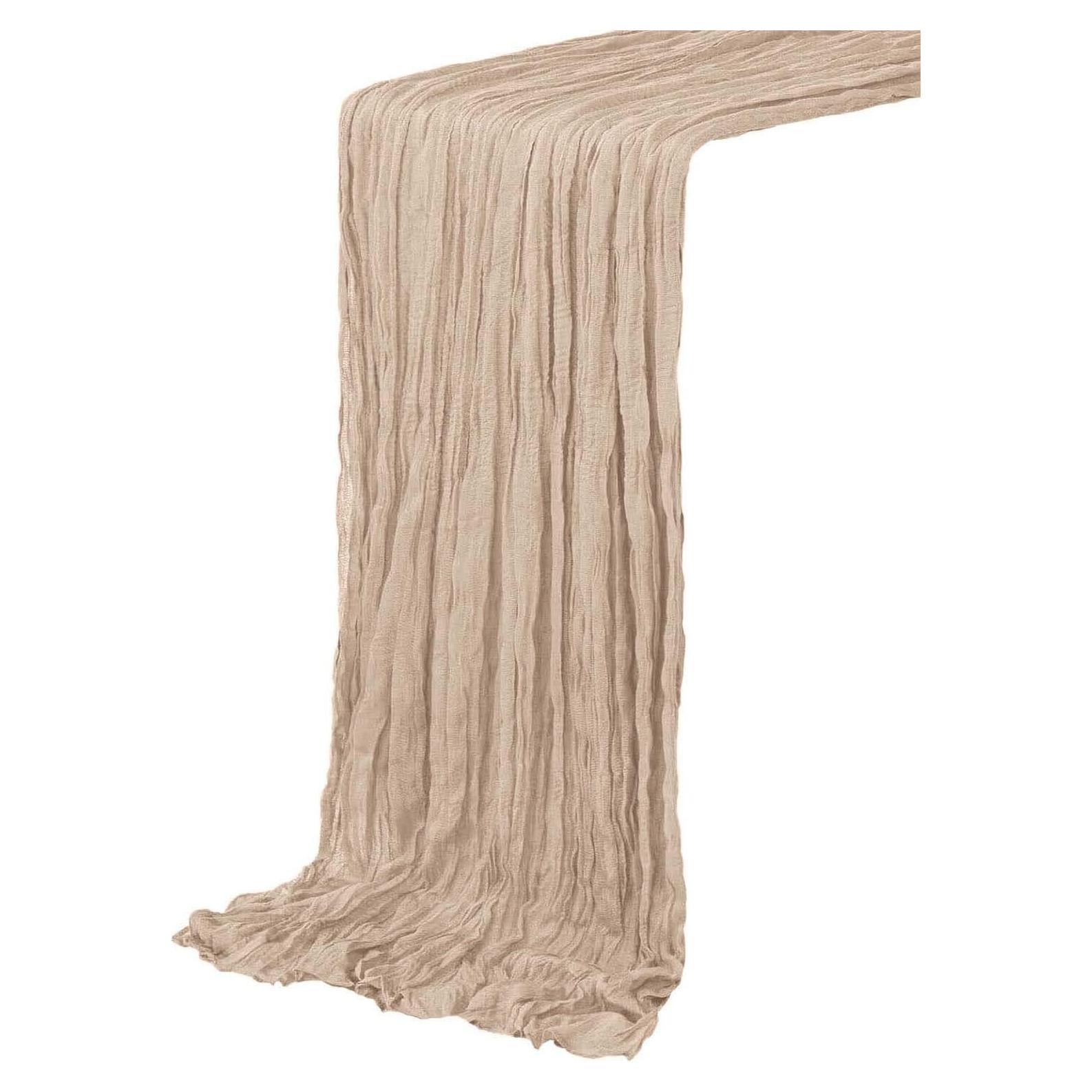 Corredor de Mesa de Gasa Beige 304.8 cm x 88.9 cm 1 Pcs