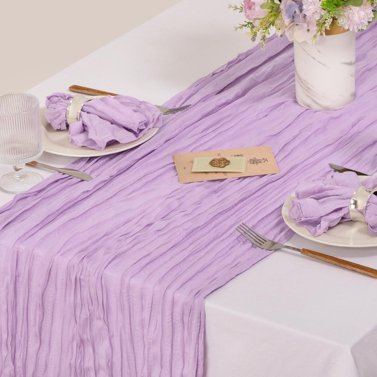 Juego de 10 Servilletas de Gasa MLMC Lila 53cm x 53cm