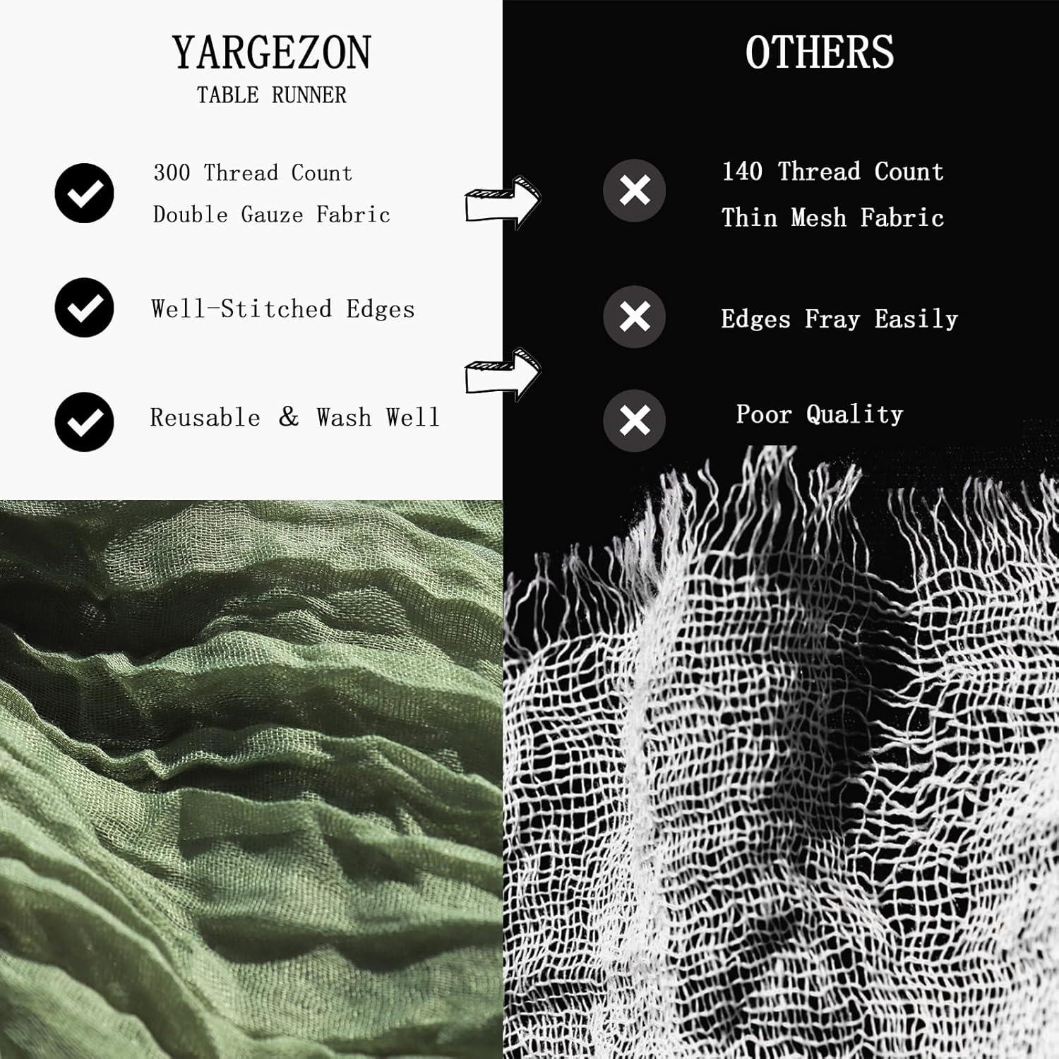 12 Corredores de Mesa de Gasa Verde Salvia 88.9x304.8 cm