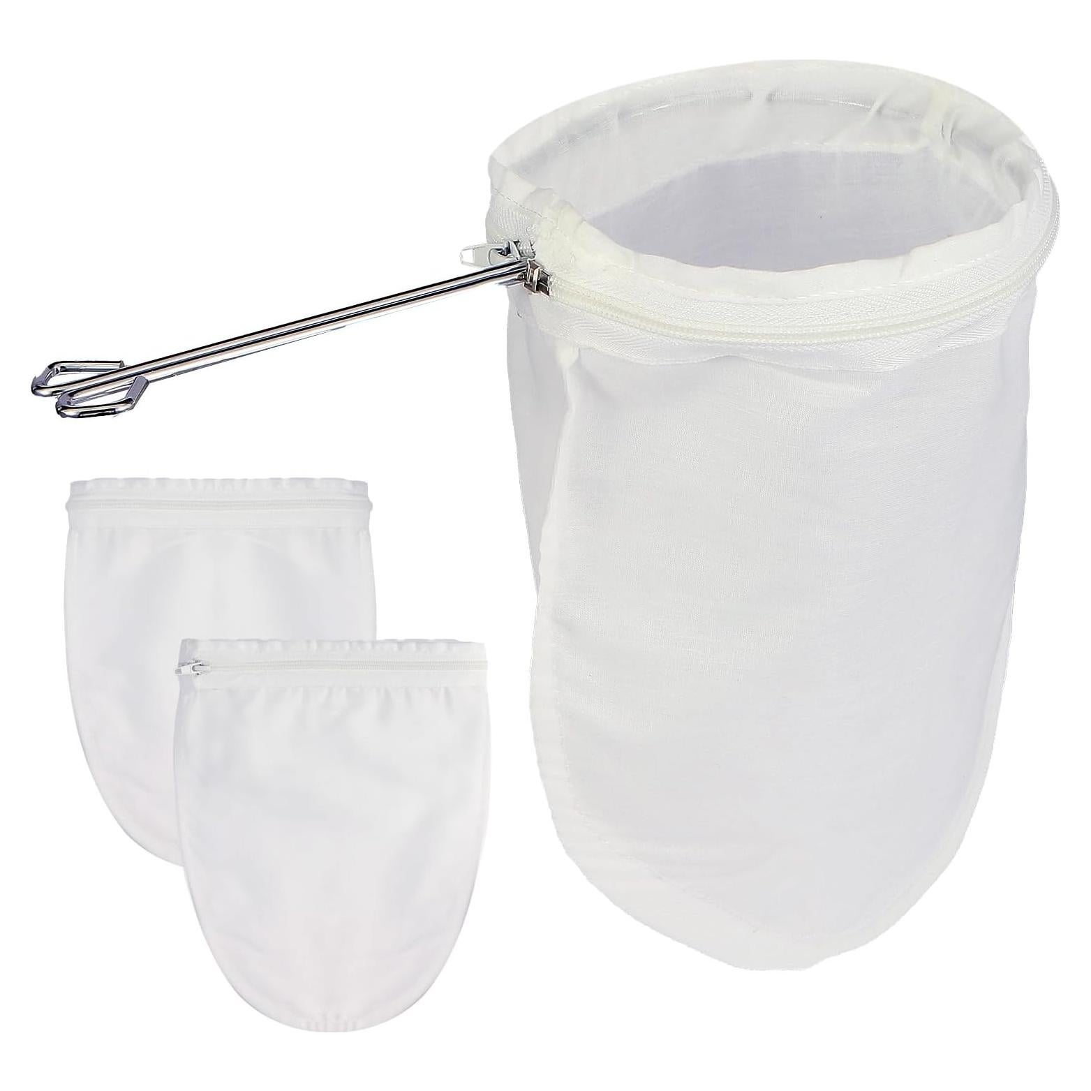 Colador de Malla Fina NbutWynee con 3 Bolsas Reutilizables