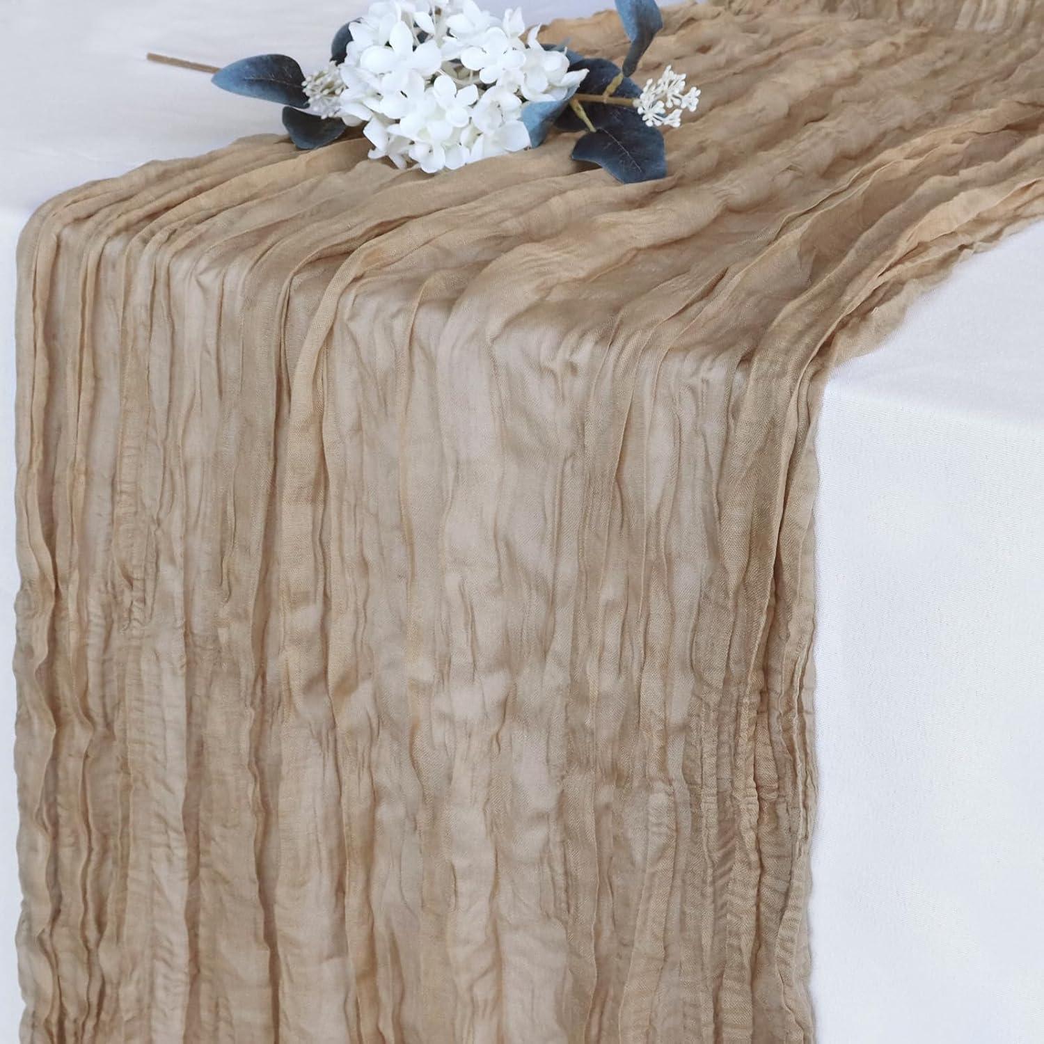 Caminito de Mesa de Gasa Nude 88.9x304.8 cm Pusunas