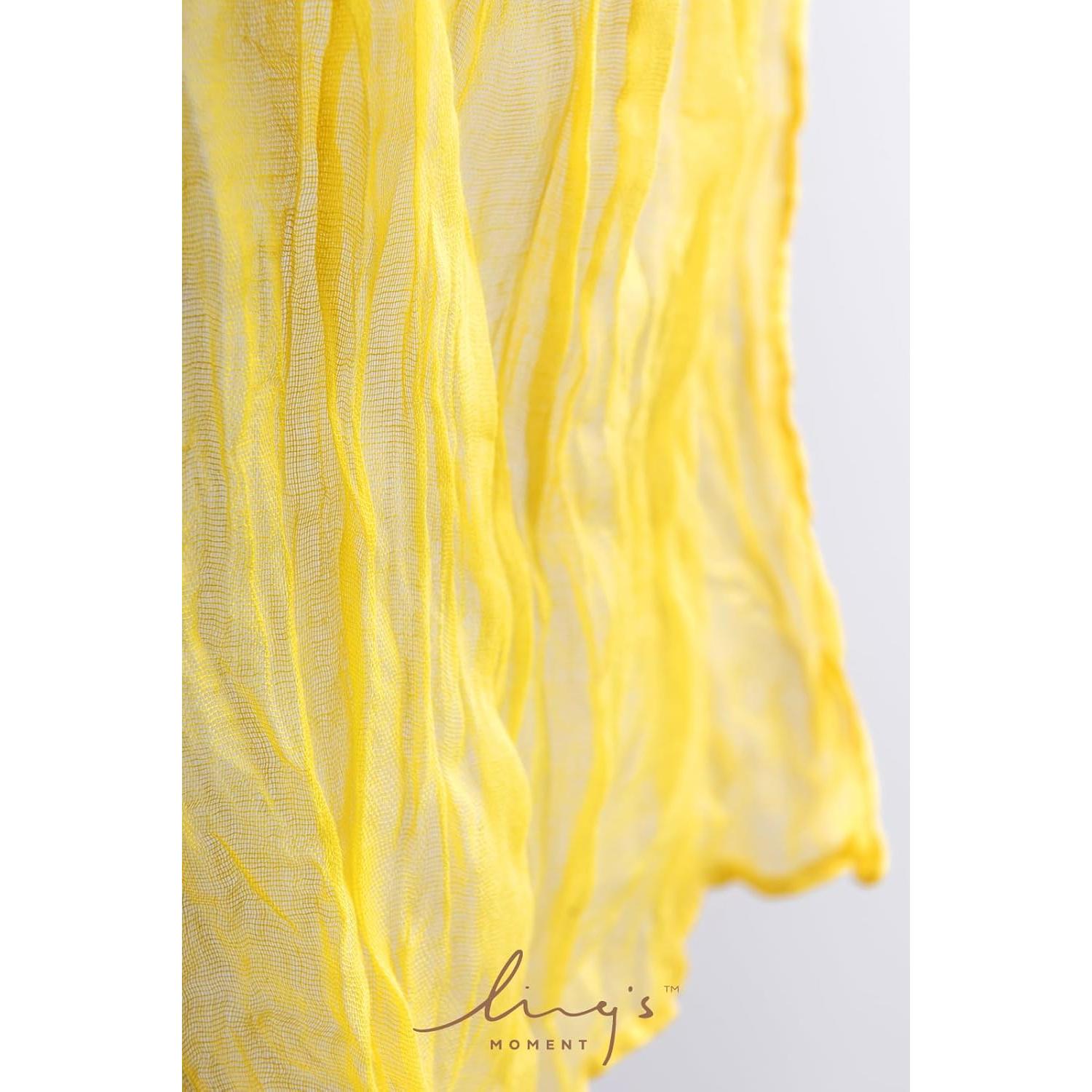 Servilletas de Tela Reutilizables Ling's Moment - 48.26 cm - Amarillo Crema (Juego de 10)