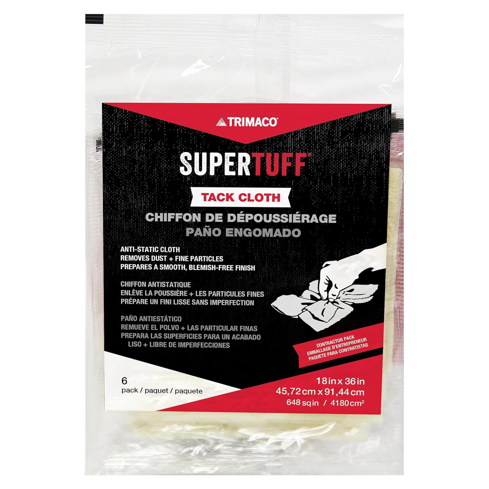Paño Adhesivo SuperTuff Trimaco 6 Piezas 45.72x91.44 cm Beige