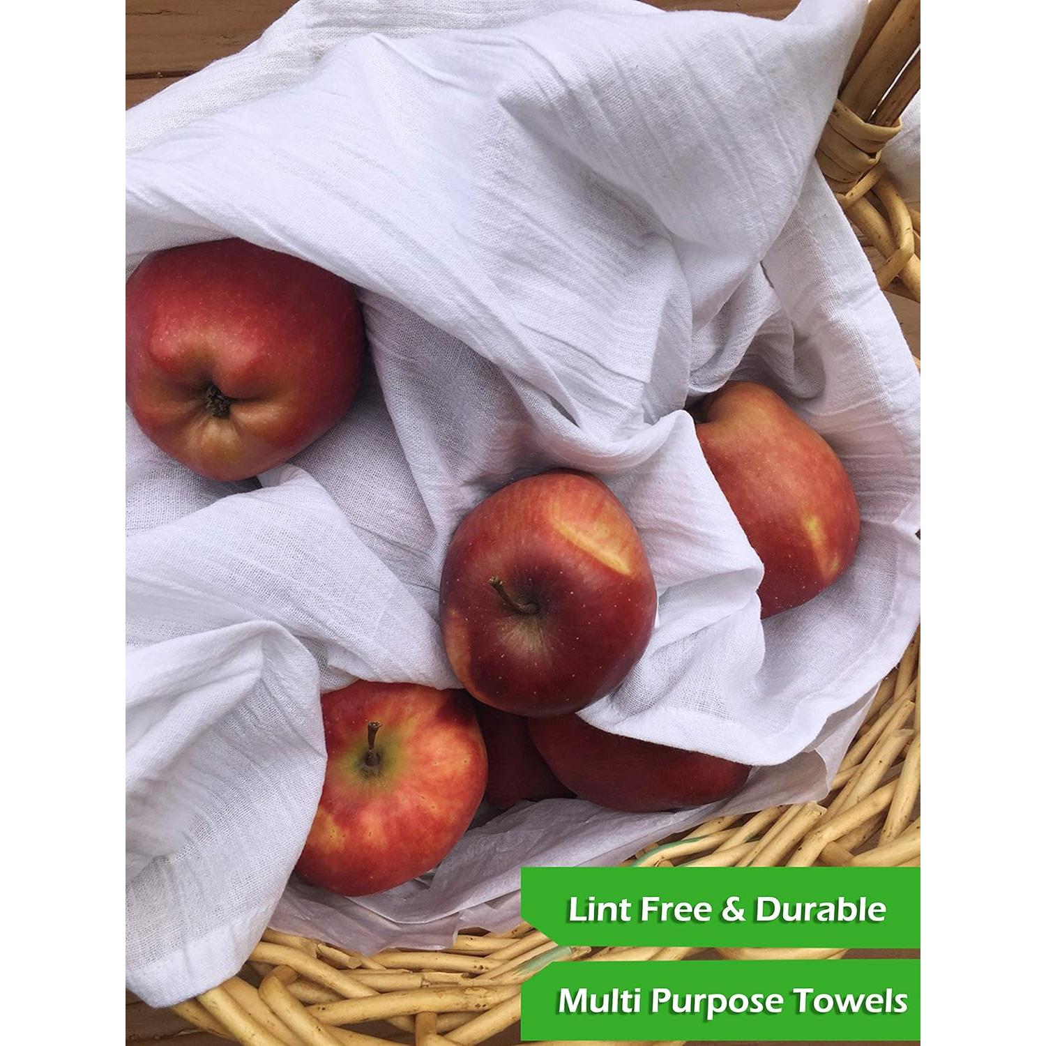 Toallas de Cocina 100% Algodón Ofertas Excelentes - Paquete de 12, 71x71 cm