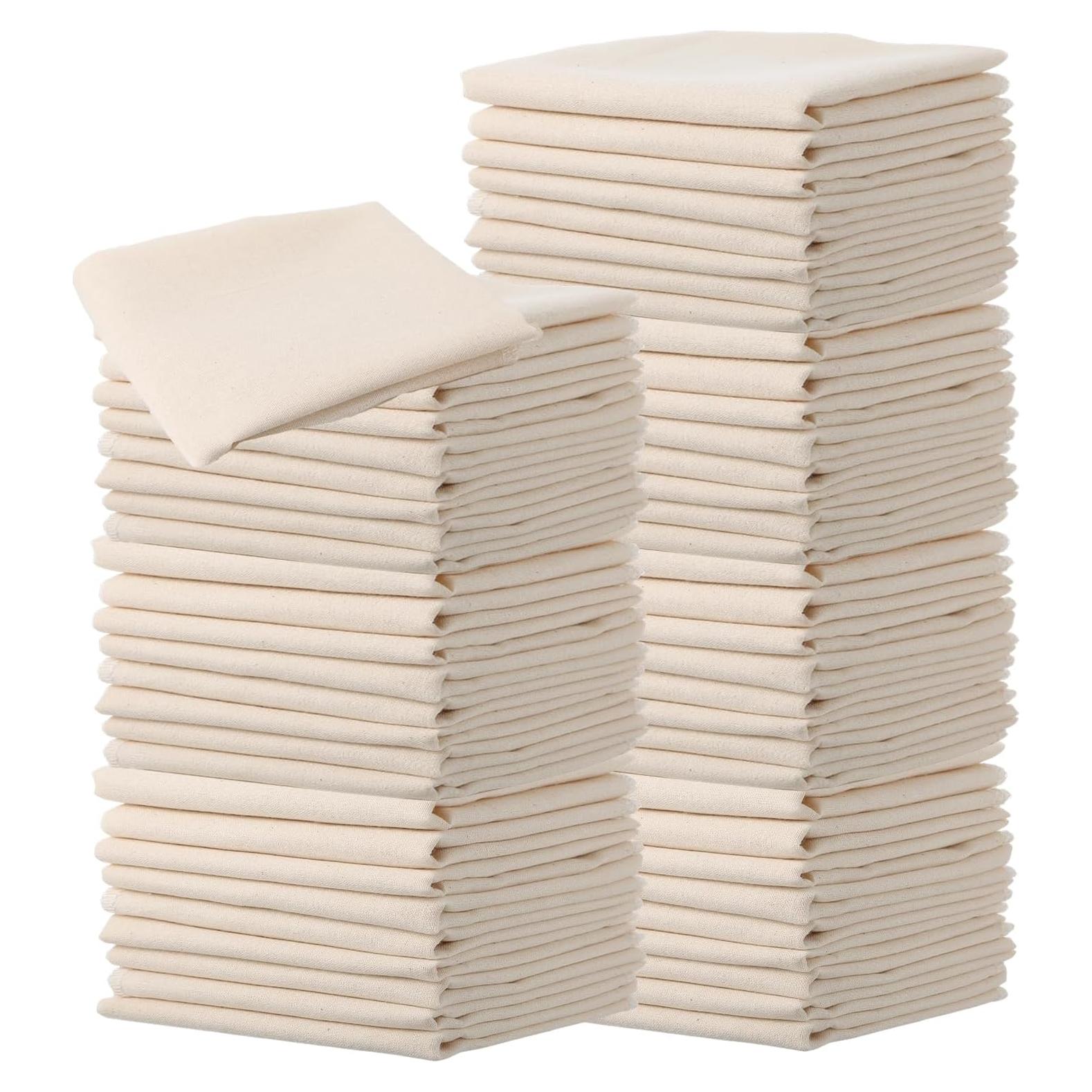 48 Paños de Queso Reutilizables Wanmu 30x30 cm Algodón