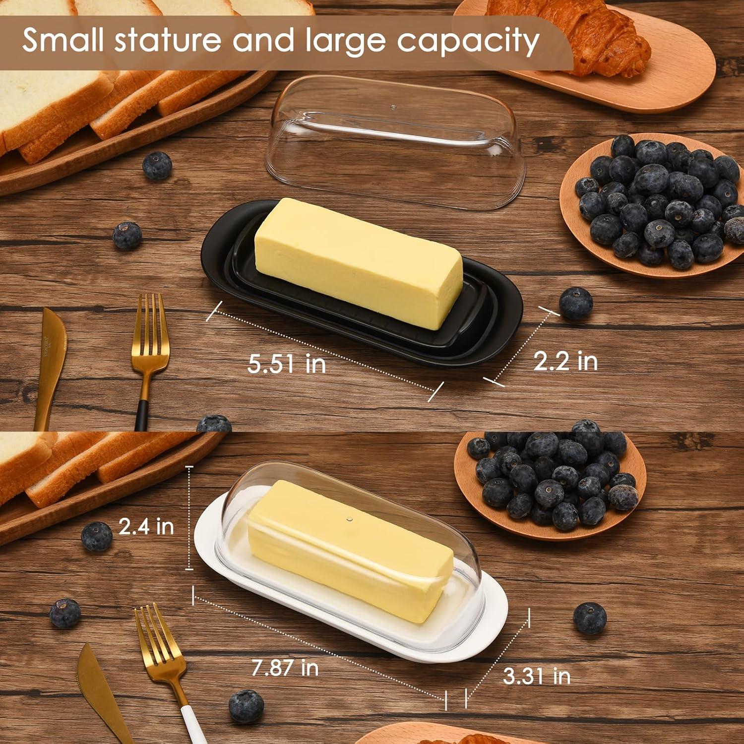 Plato para Mantequilla Hermético Hekeieon con Tapa Transparente