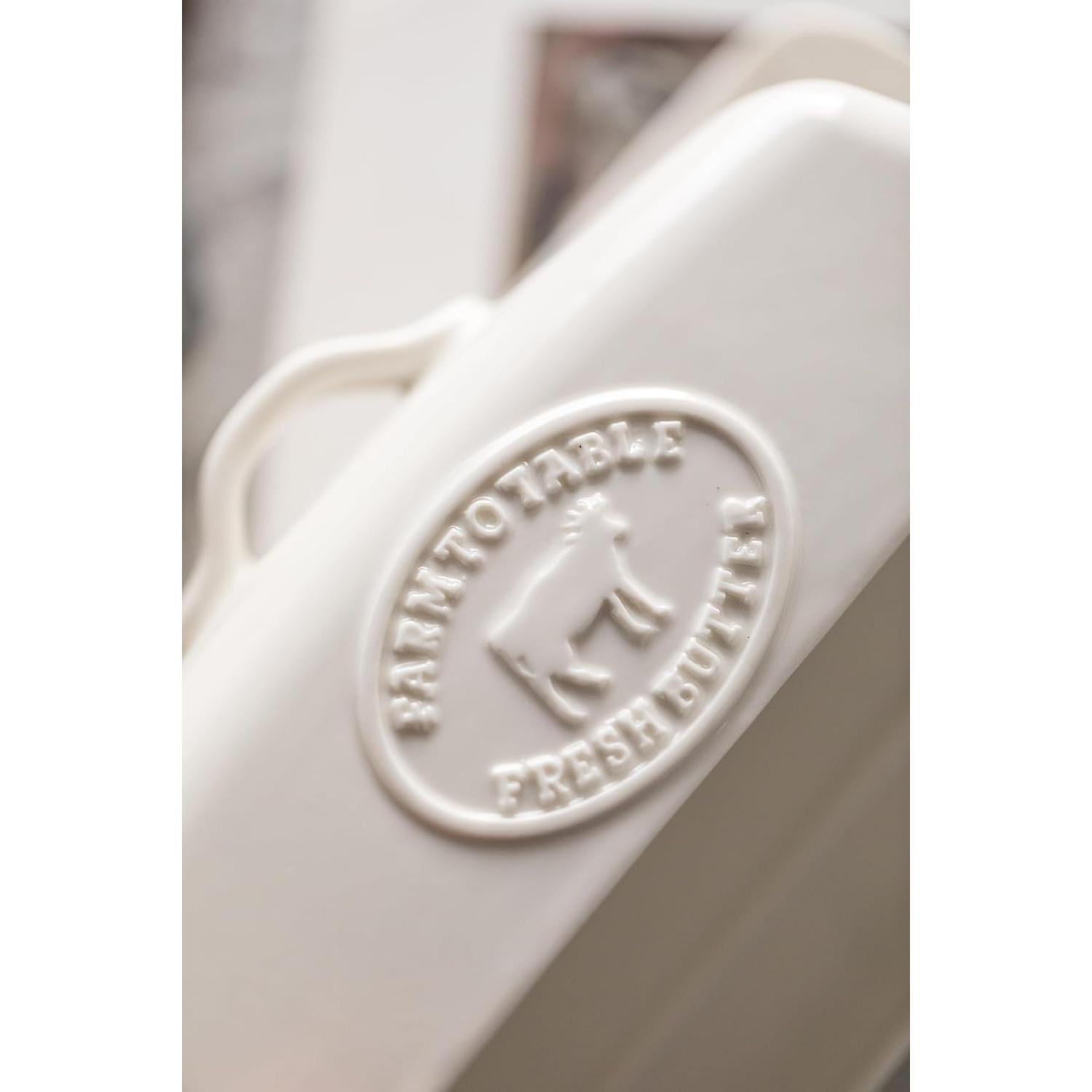 Plato de Mantequilla Cerámica YHOJOY con Tapa 18.5x8.9 cm