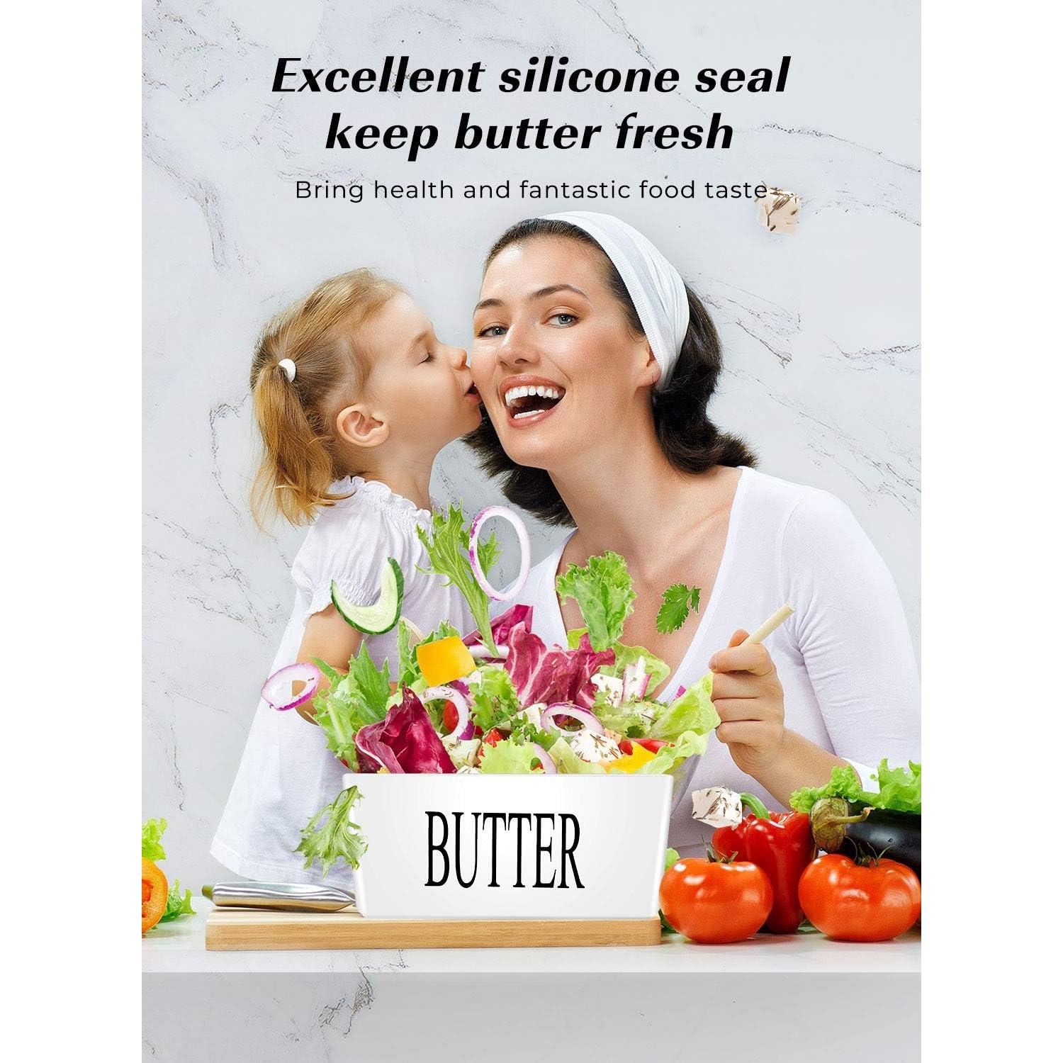 Plato para Mantequilla con Tapa AISBUGUR Cerámica Blanco 17x9.9 cm