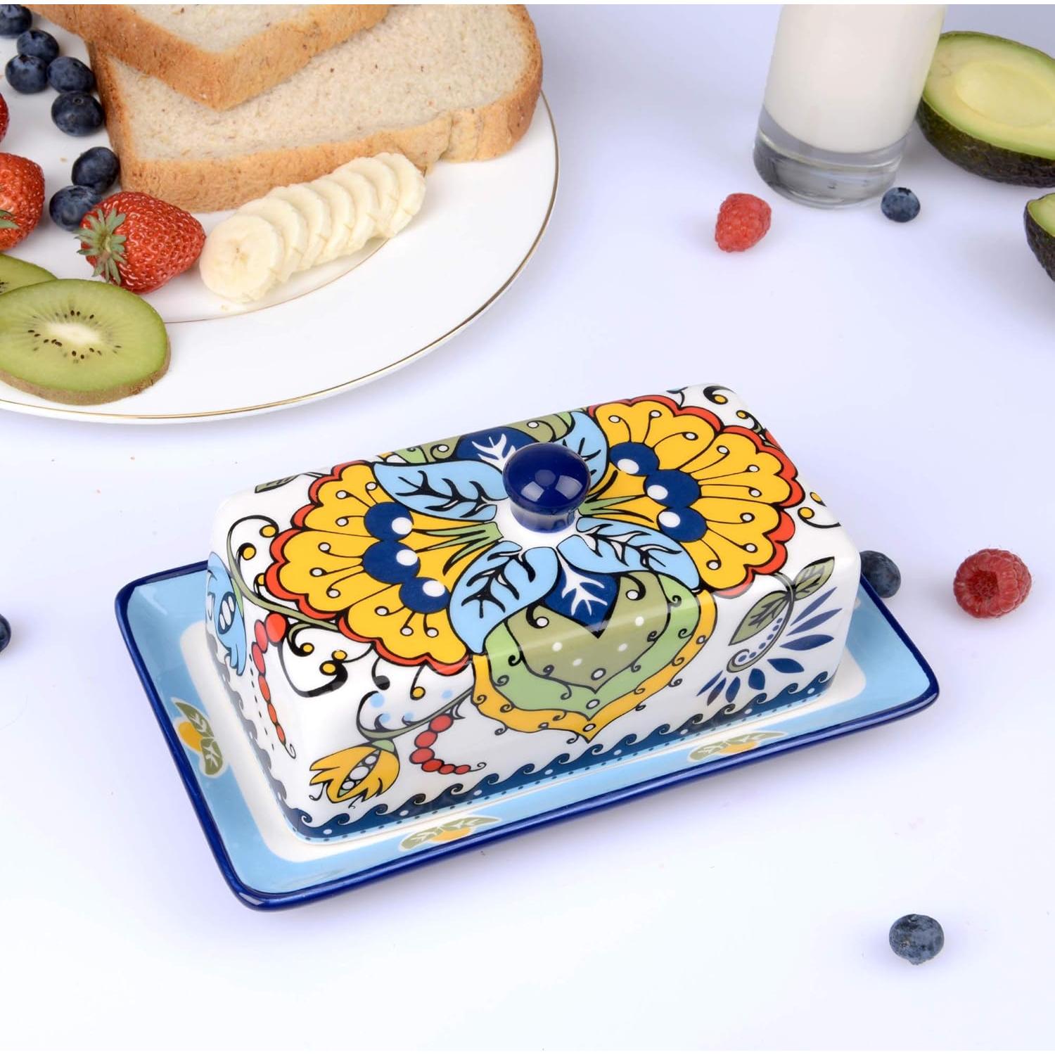 Plato de Mantequilla Cerámico NAGU con Tapa 0.45kg