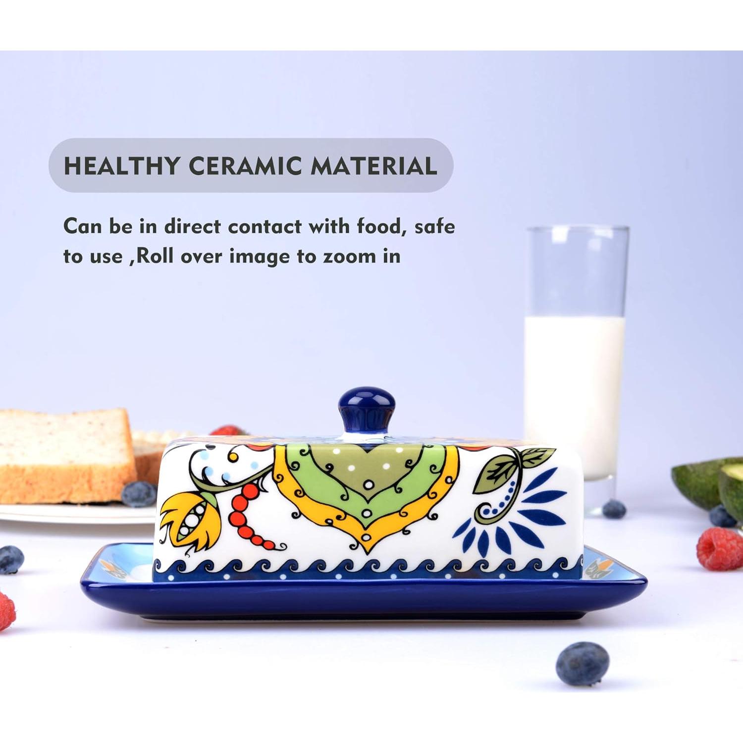 Plato de Mantequilla Cerámico NAGU con Tapa 0.45kg