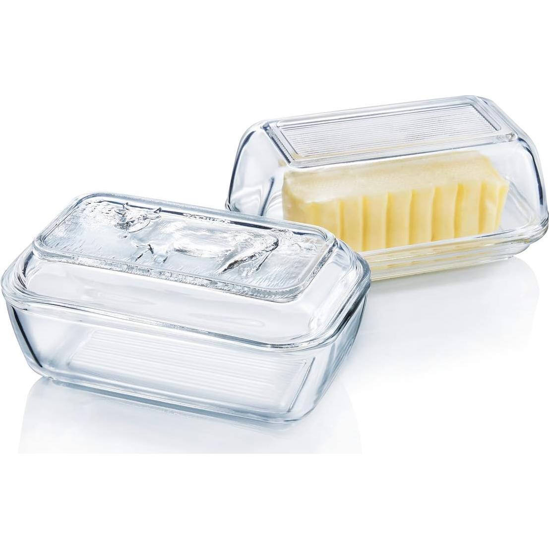 Plato de Mantequilla Luminarc 16.9x10.5 cm Vidrio Templado