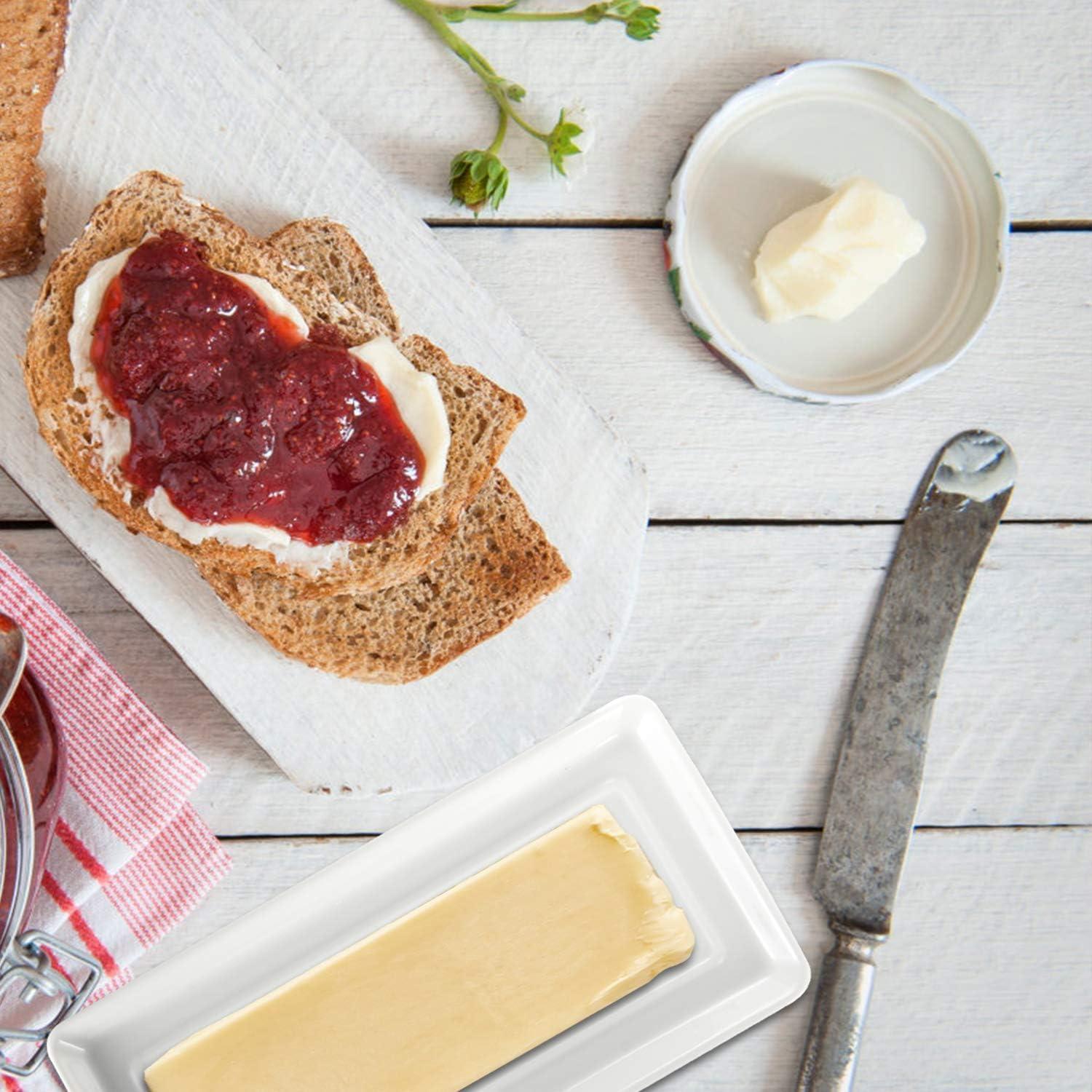 Plato para Mantequilla con Tapa WERTIOO Cerámica 19.3x8.4cm