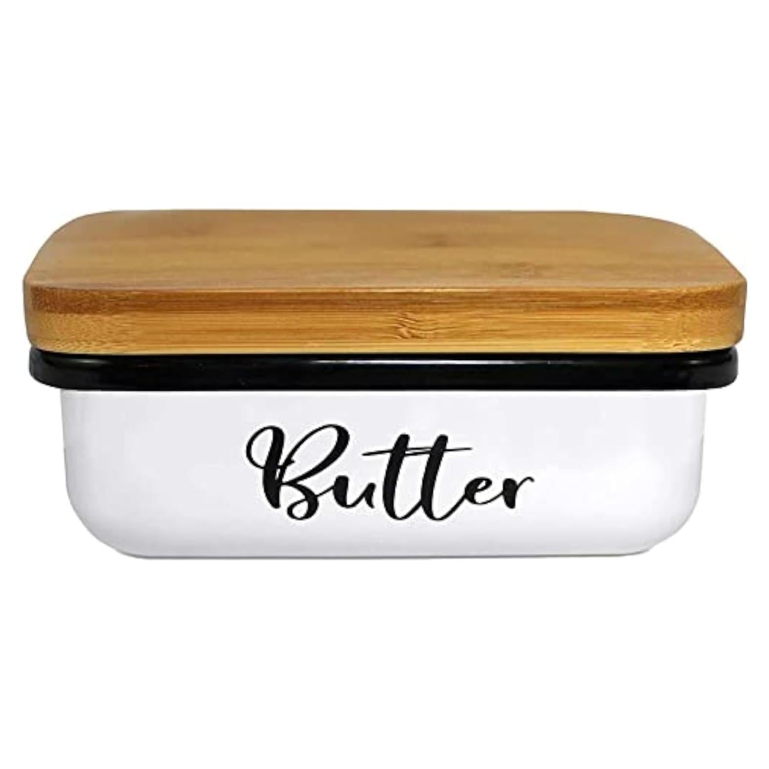 Plato de Mantequilla con Tapa de Acero Inoxidable Home Acre