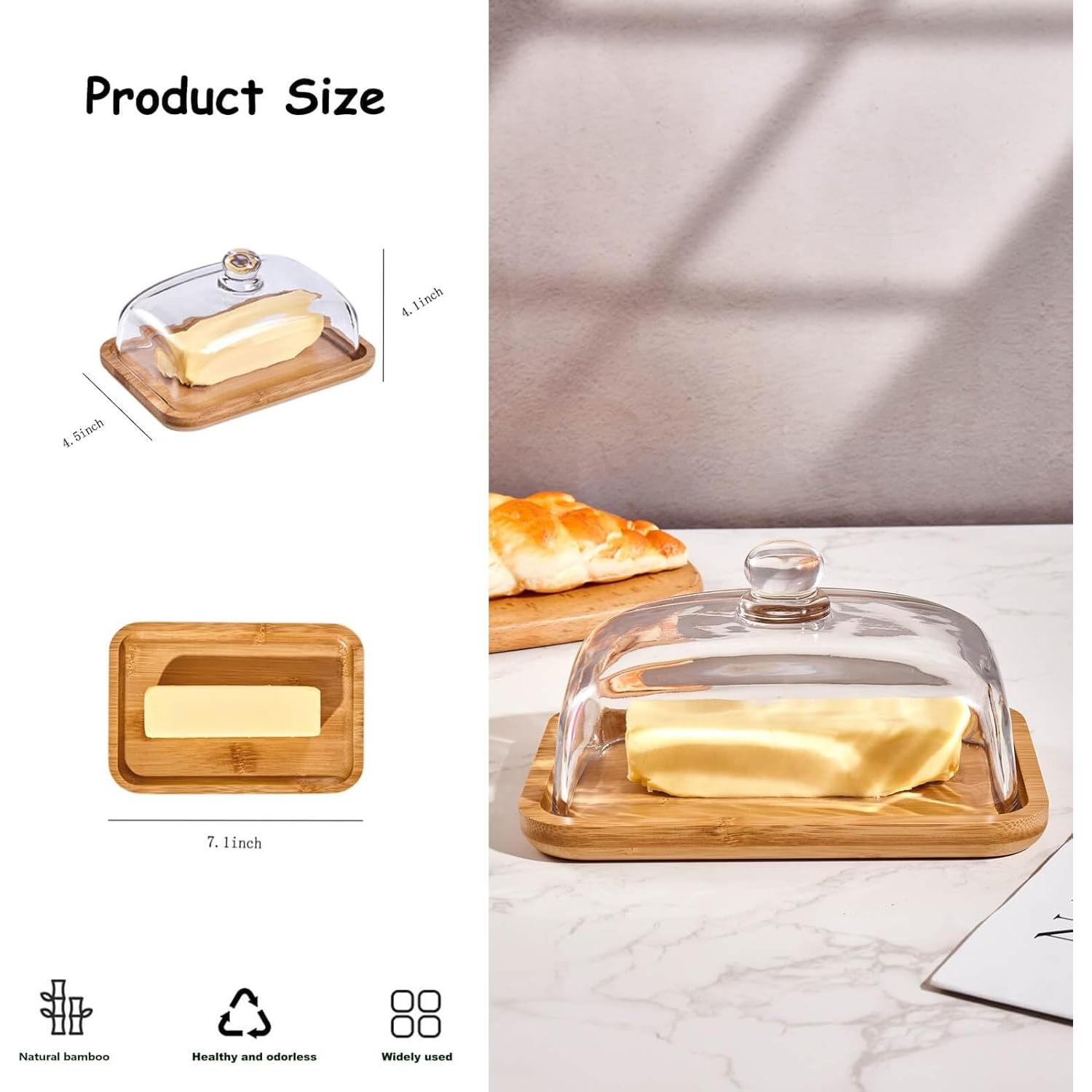 Plato para Mantequilla con Tapa de Vidrio XTTAP 18cm