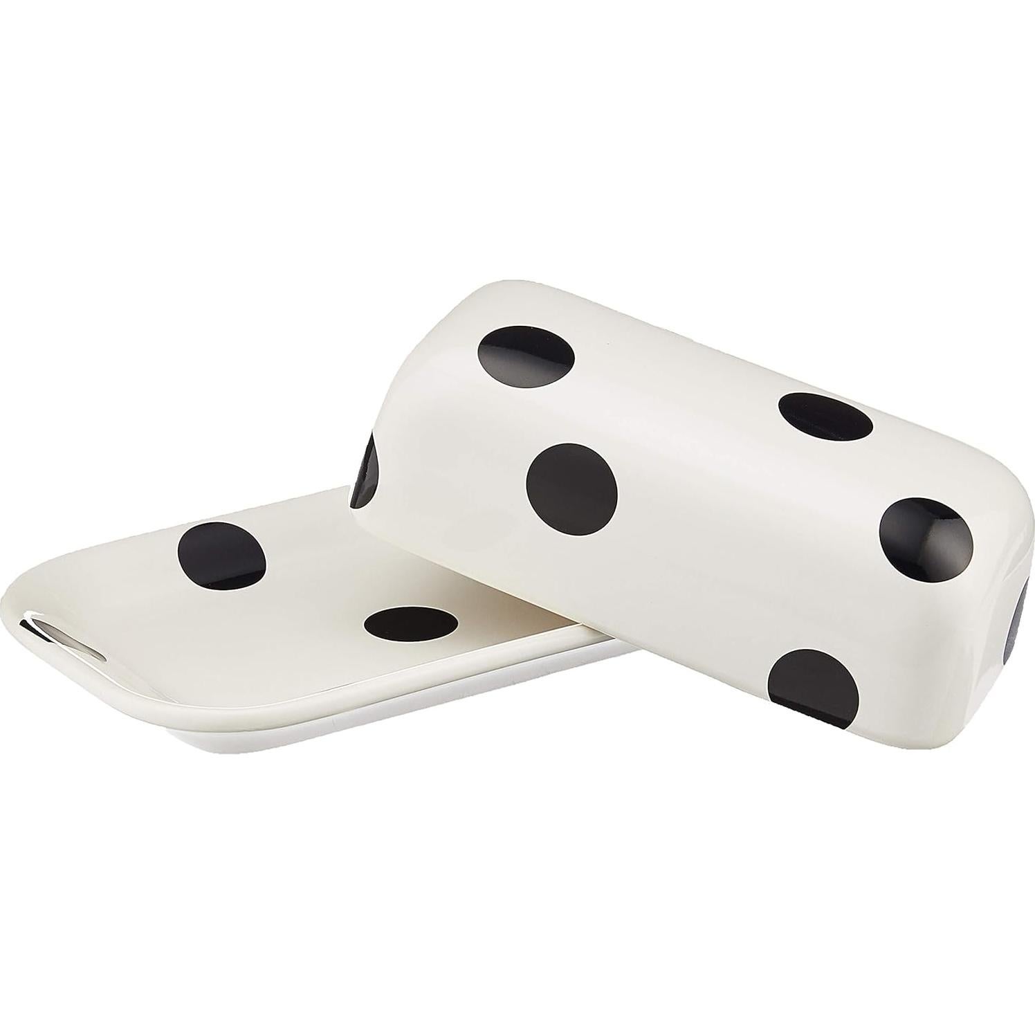Plato Cubierto para Mantequilla Kate Spade Deco Dot 20.32 cm
