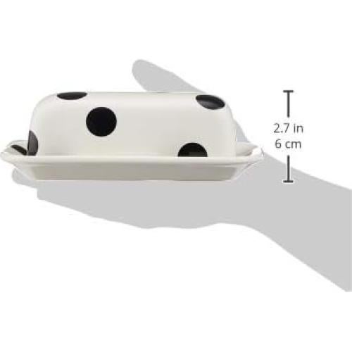 Plato Cubierto para Mantequilla Kate Spade Deco Dot 20.32 cm