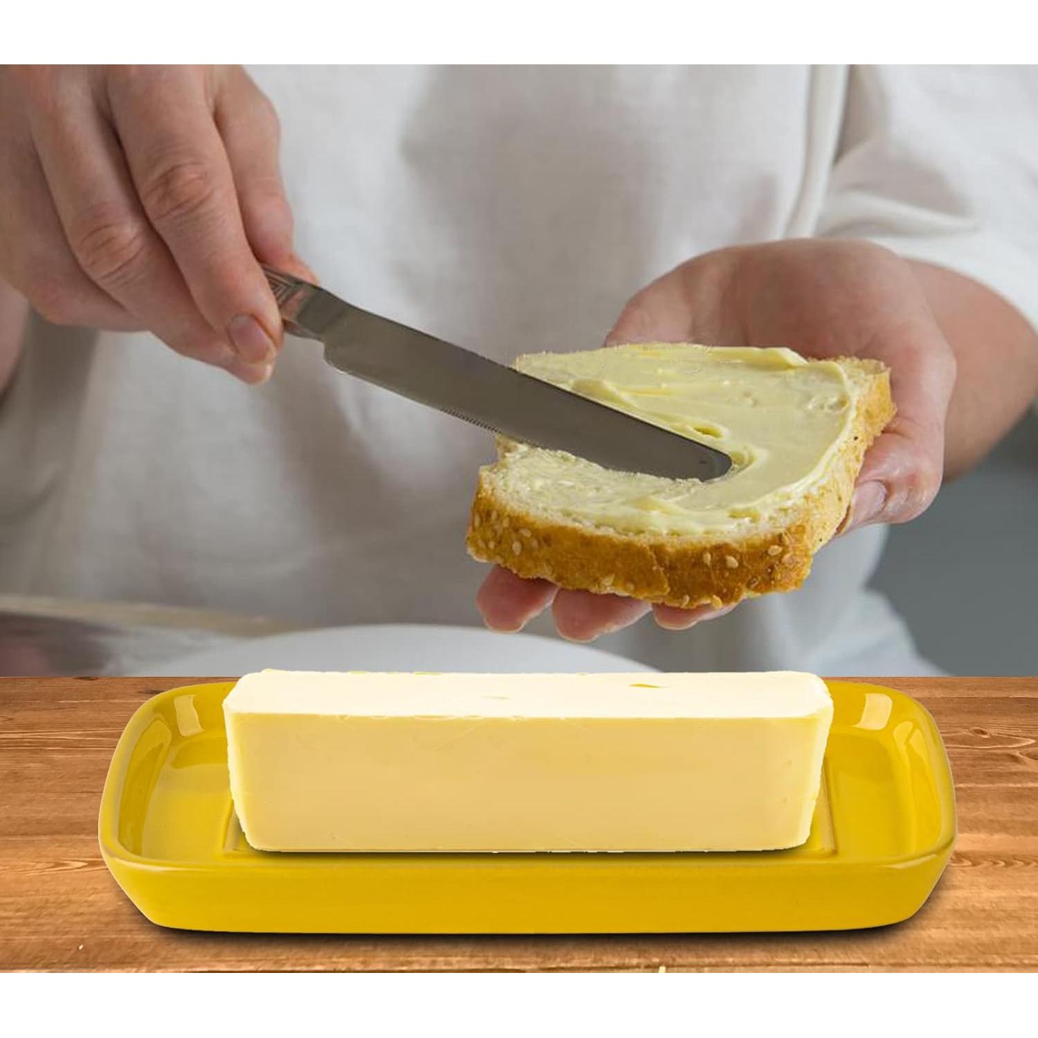 Conservador de Mantequilla Cerámica Juny Girasol 20.1x9.9cm