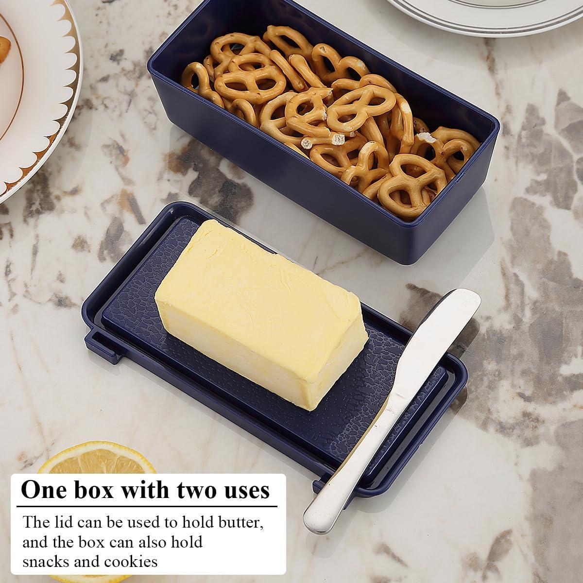 Caja de Mantequilla con Tapa Kyraton y Espátula Acero Inoxidable