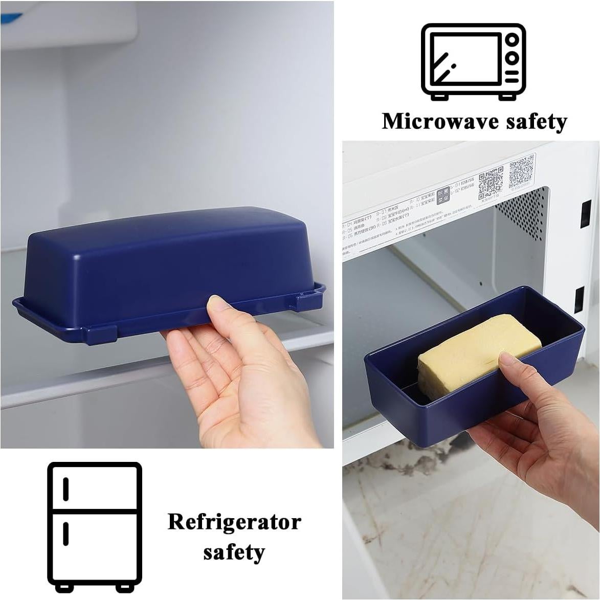 Caja de Mantequilla con Tapa Kyraton y Espátula Acero Inoxidable