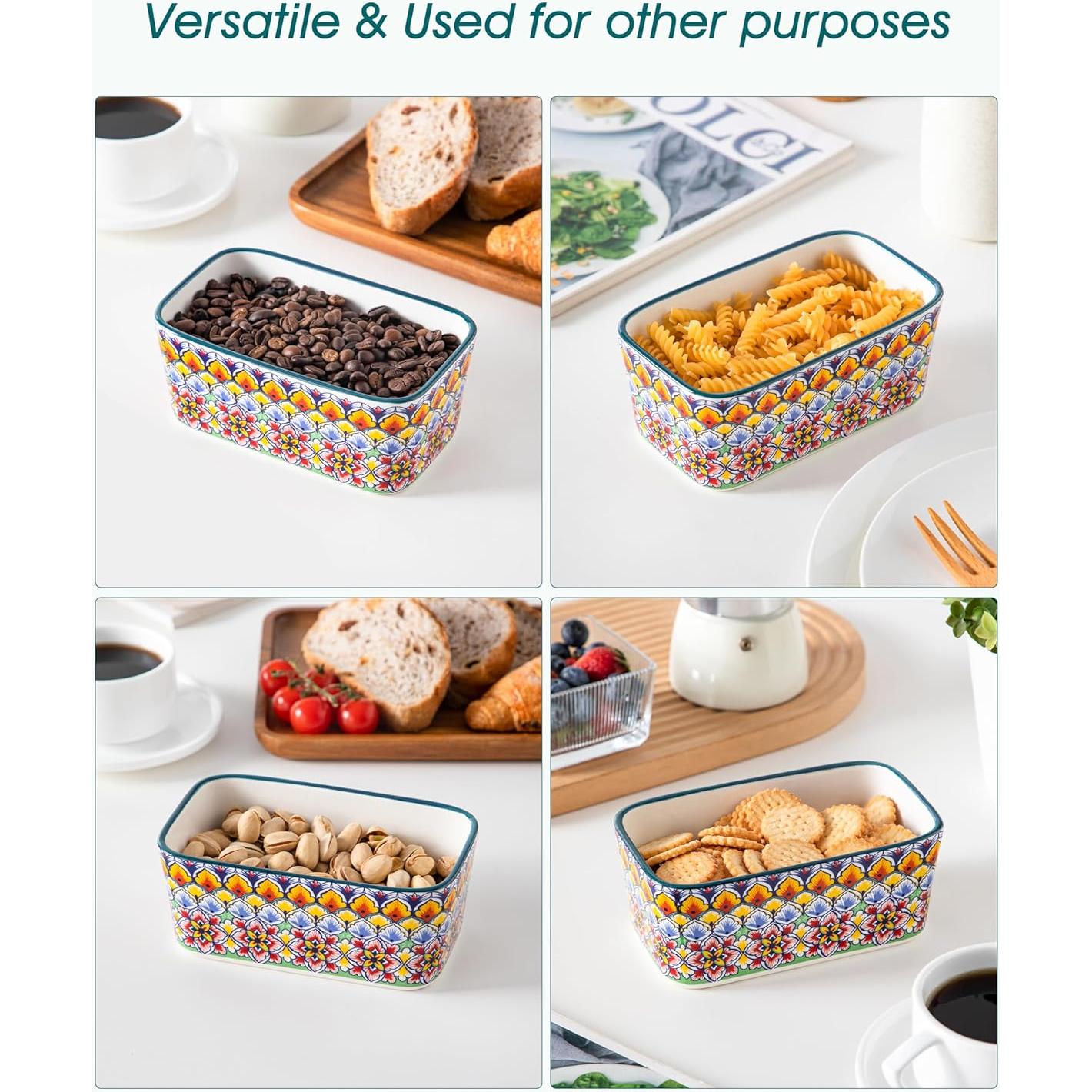 Plato de Mantequilla vancasso SIMI con Tapa de Bambú 16.5 cm