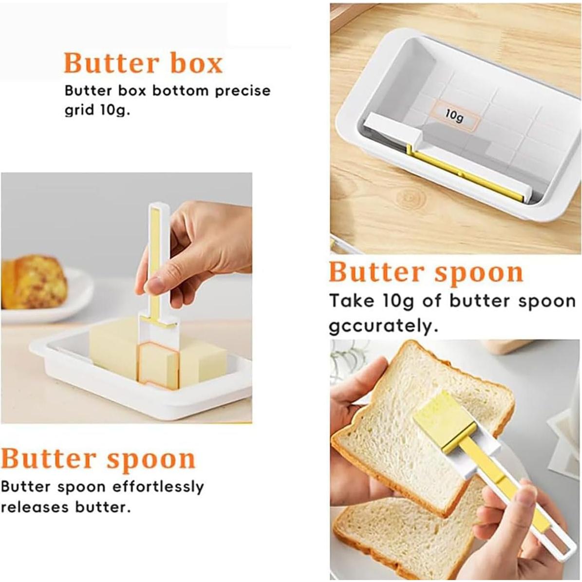 Plato para Mantequilla Hermético XJYWSH con Cuchara de Precisión