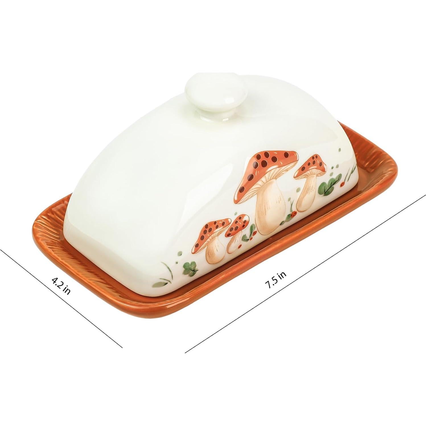 Plato de Mantequilla Cerámica Bicuzat con Tapa 0.77 kg