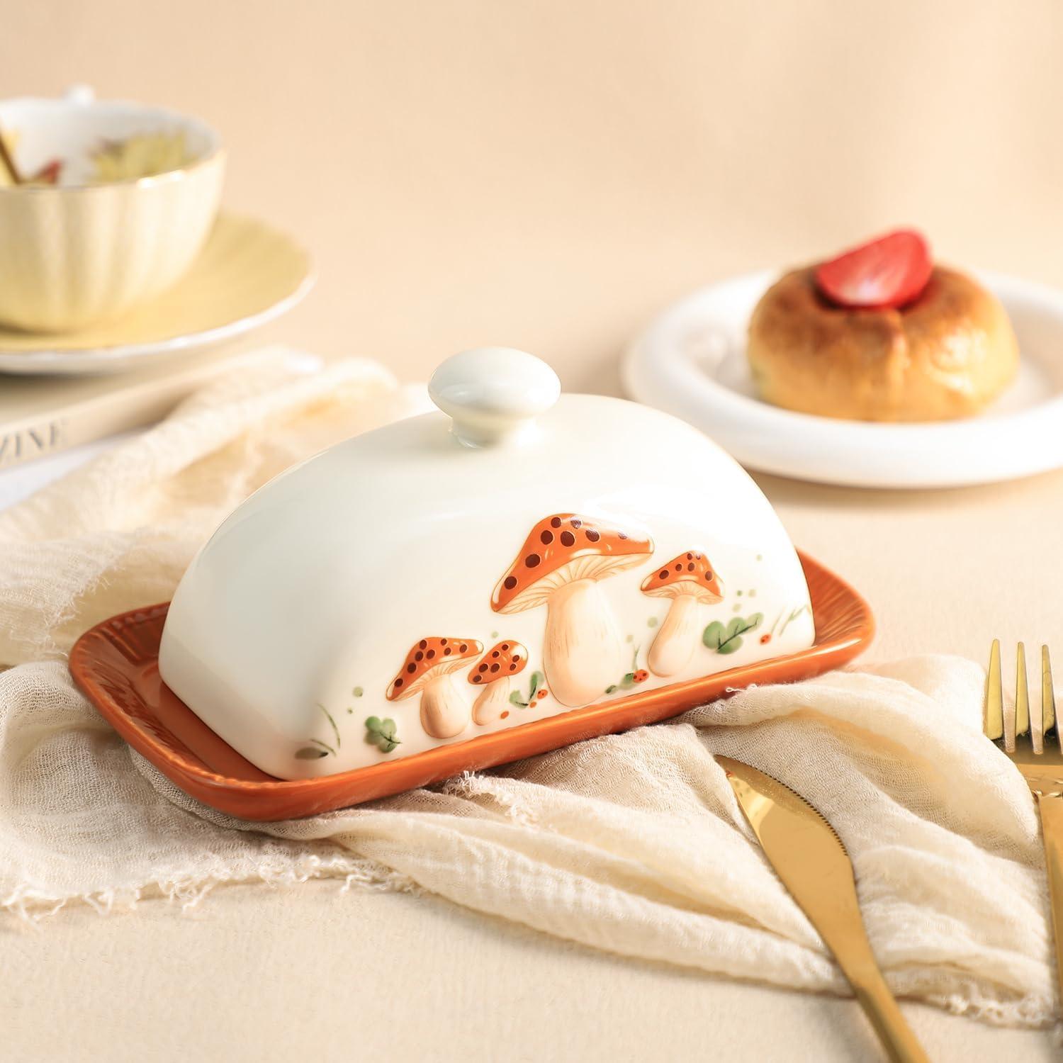 Plato de Mantequilla Cerámica Bicuzat con Tapa 0.77 kg