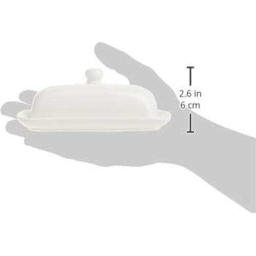 Plato de Mantequilla Norpro de Porcelana con Tapa 19cm