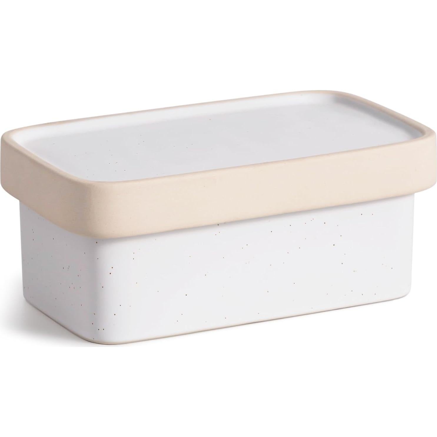 Plato de Mantequilla de Cerámica con Tapa FE FUN ELEMENTS