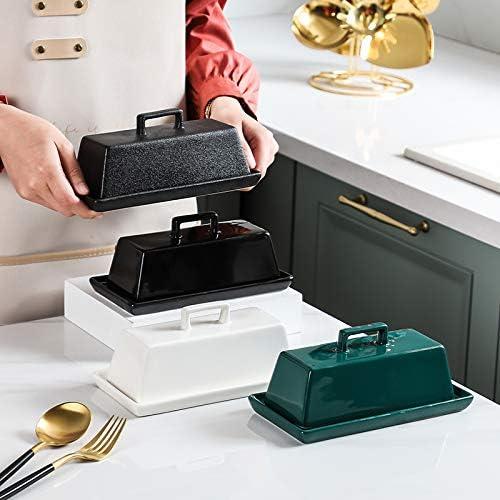 Plato de Mantequilla de Porcelana Sizikato Verde 19 cm